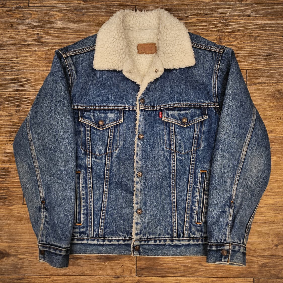 리바이스 80s 오리지널 양털 트러커 데님자켓 L 상품이미지2