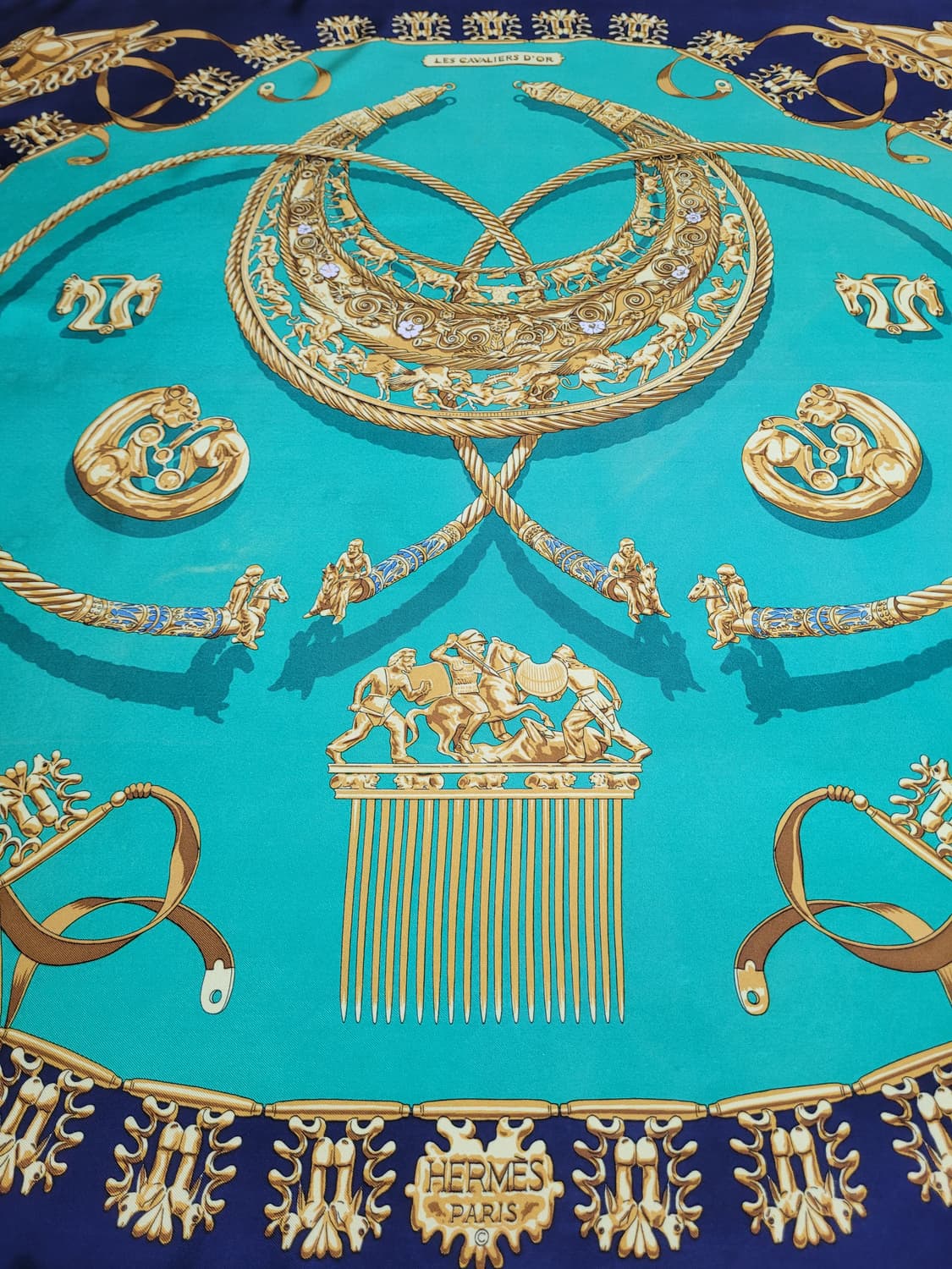 정품 에르메스 까레 실크 스카프 상품이미지1