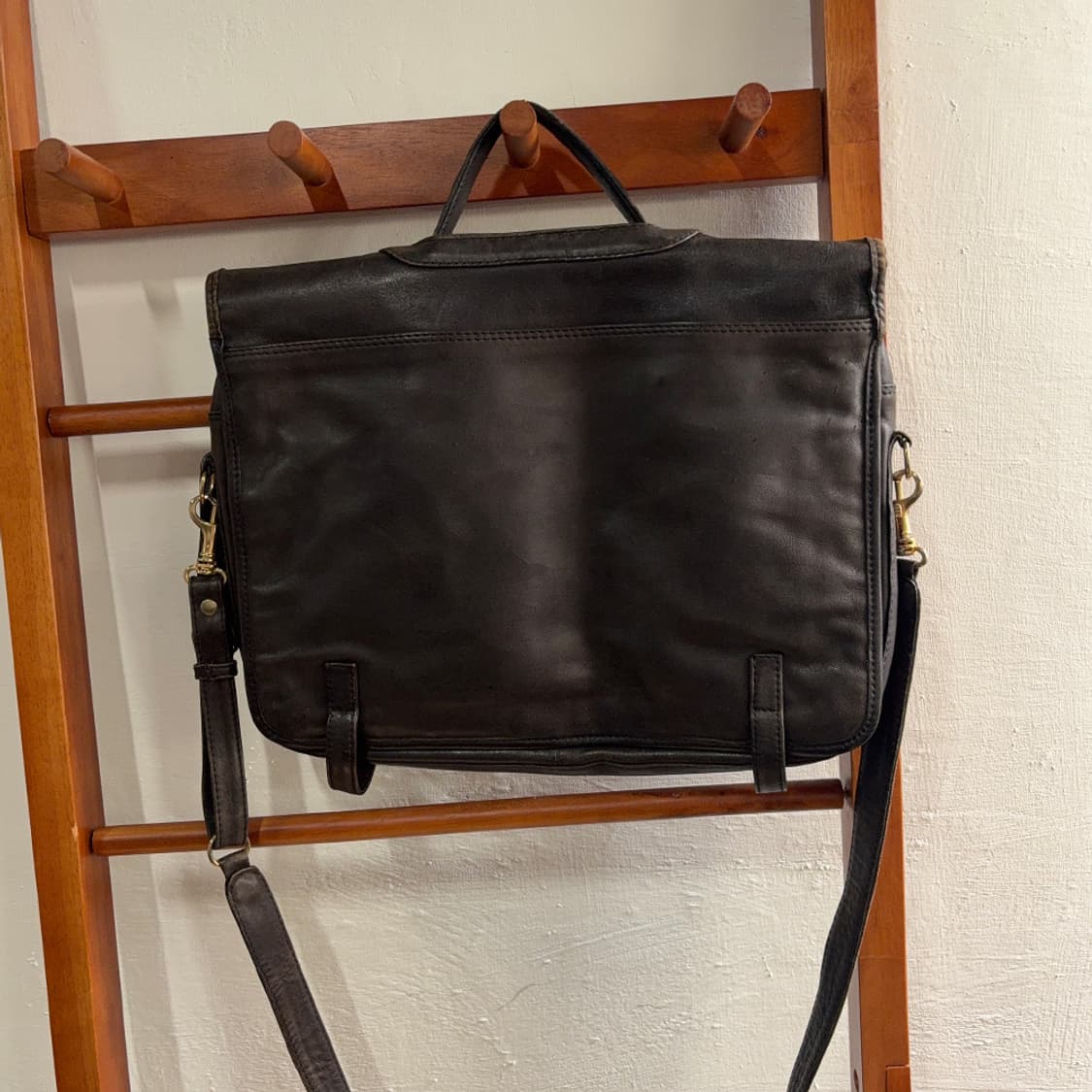[Vintage] Dark Brown Leather Shoulder Ba 상품이미지9