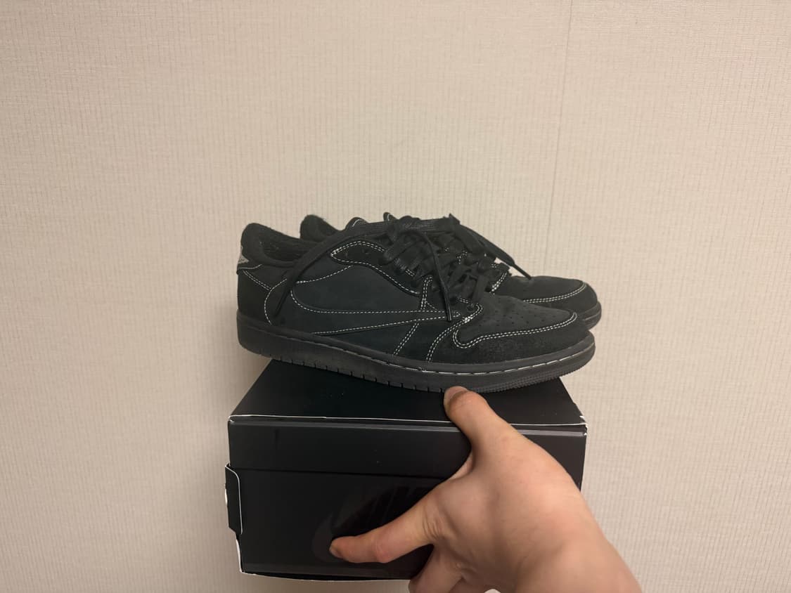 나이키 조던1 로우 트래비스 스캇 블랙 팬텀 풀박 상품이미지2