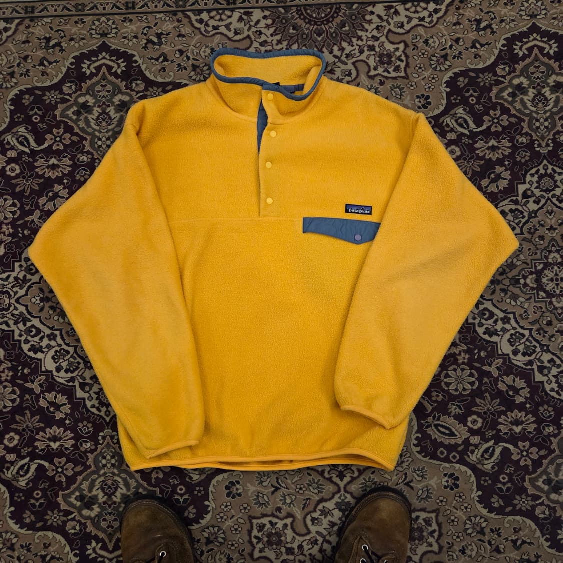 90s 파타고니아 신칠라 made in usa 노랑 옐로우 상품이미지1
