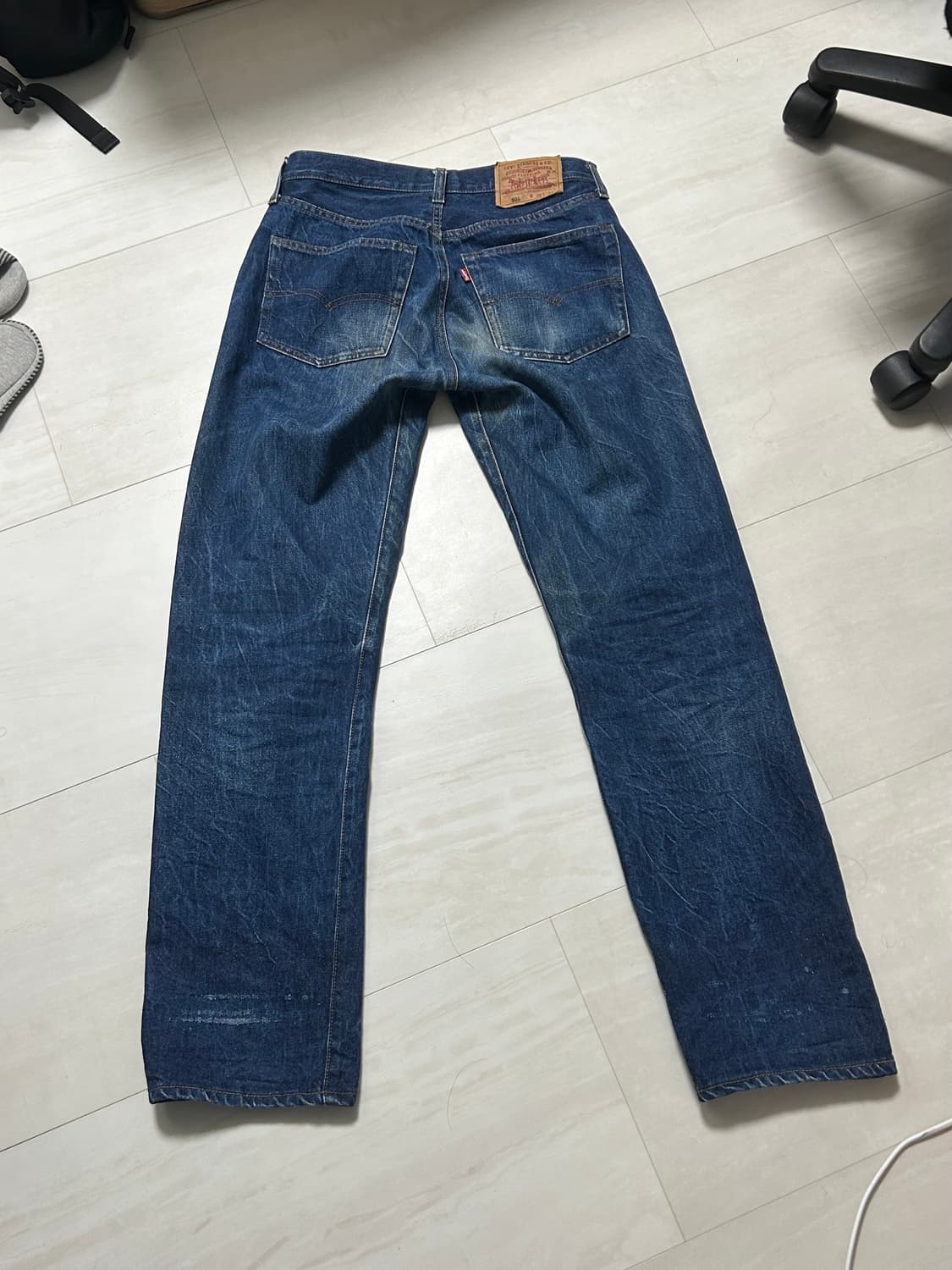 90s 리바이스 501 셀비지 발렌시아 공장 made in USA 상품이미지2