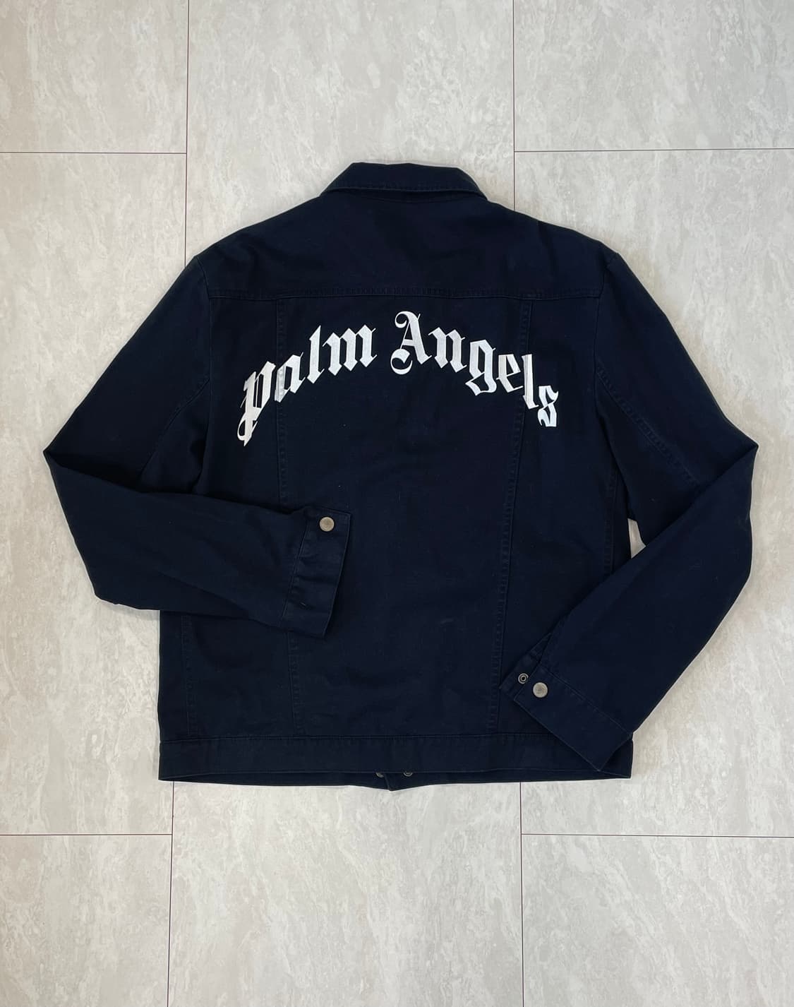 Palm Angels 팜엔젤스 시그니처 로고 코튼 자켓 블랙 상품이미지2