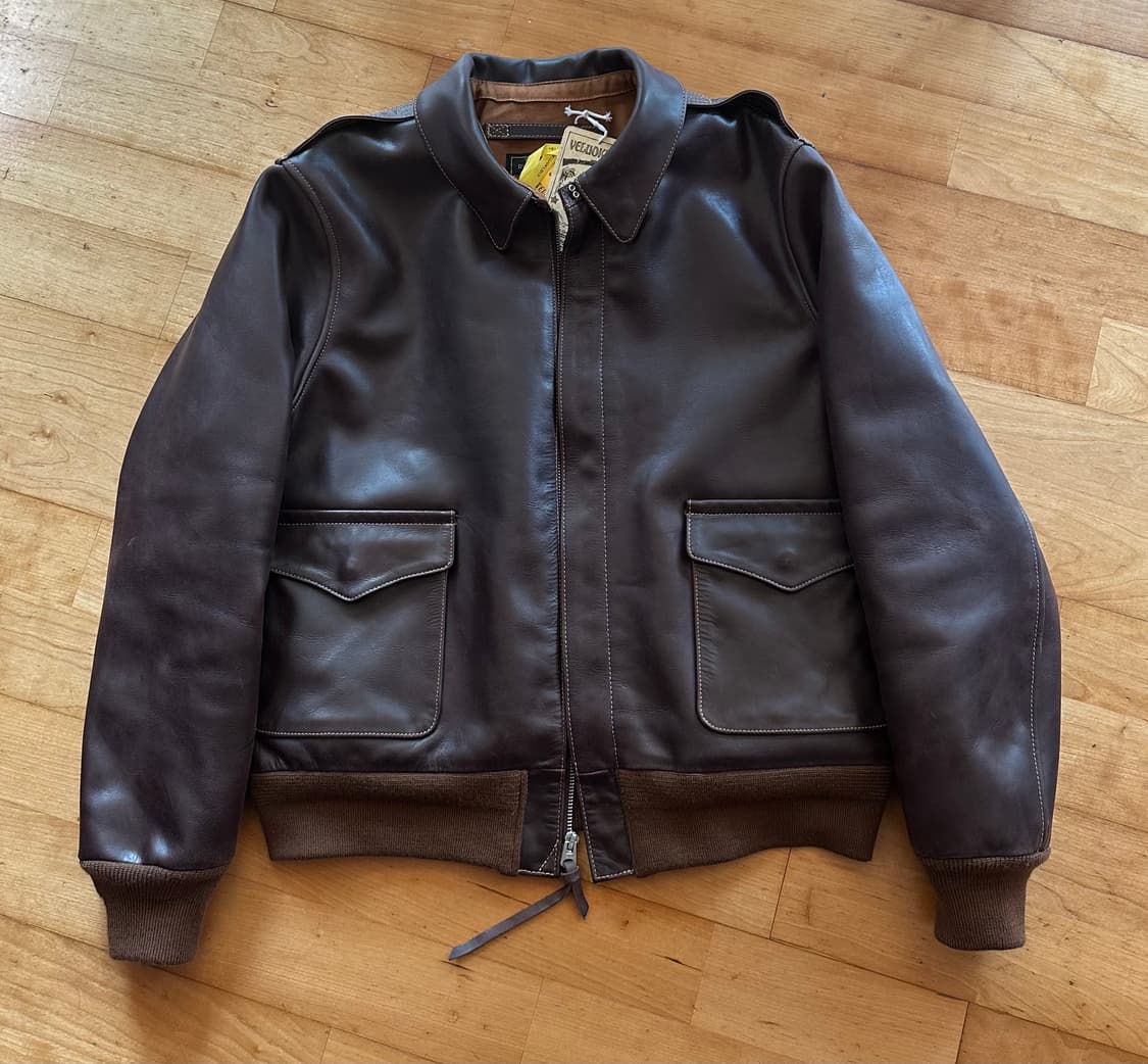 VELUOKLDLY A-2 자켓 (말가죽) m사이즈 상품이미지1