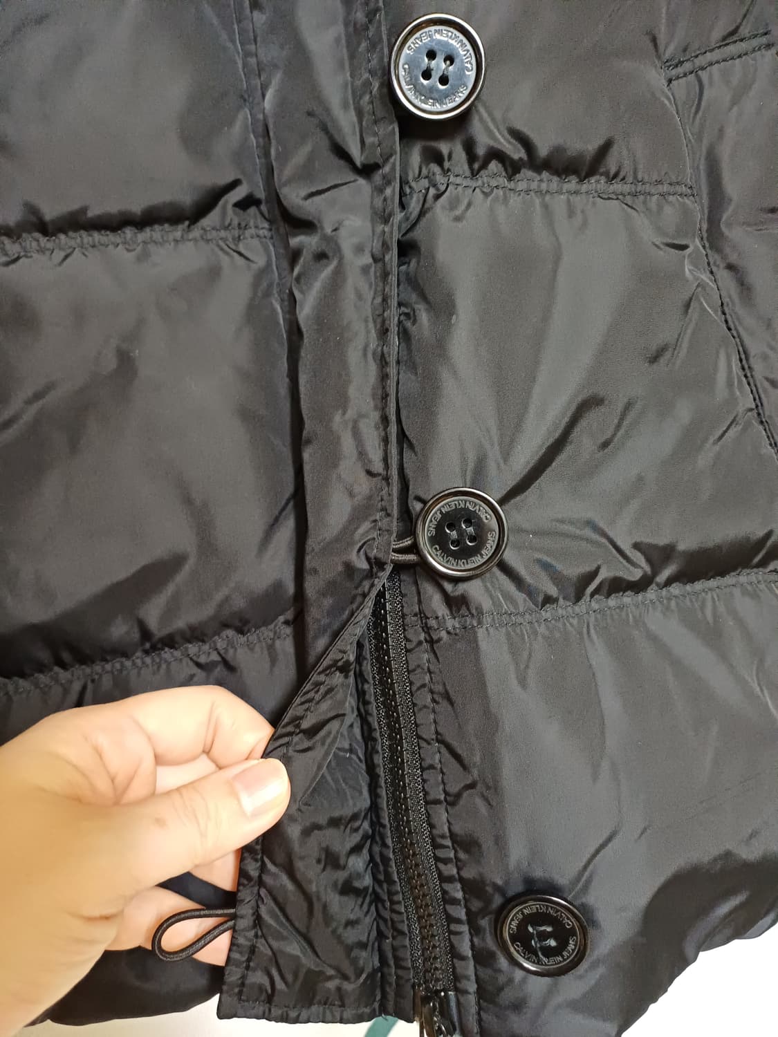 CK 캘빈클라인  덕다운 간절기 패딩 S 상품이미지4