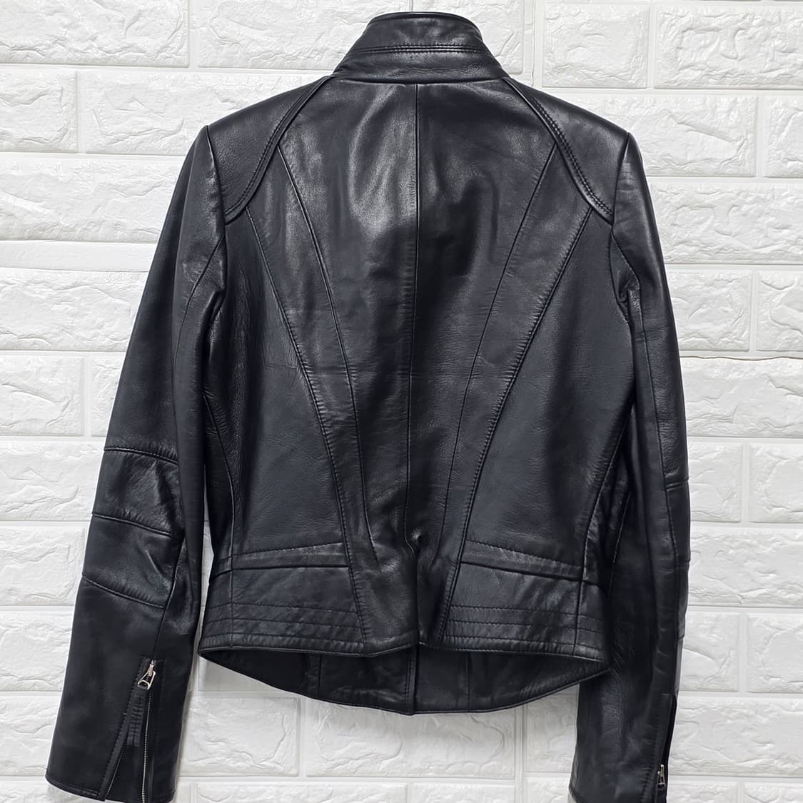 택포// 아이받바바 양가죽 라이더 자켓 S 상품이미지4