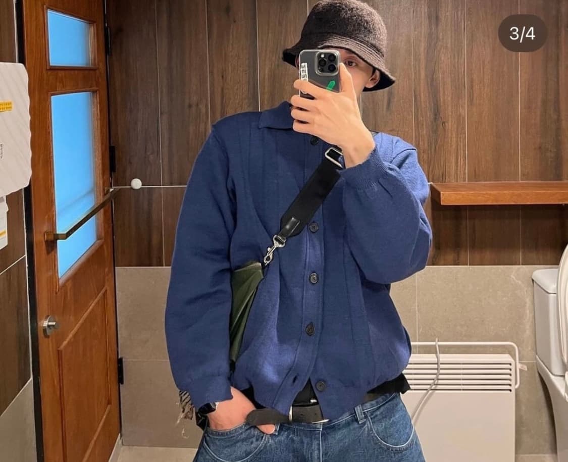 카미엘 포트젠스 70‘s 가디건 M 코쿤착 상품이미지2