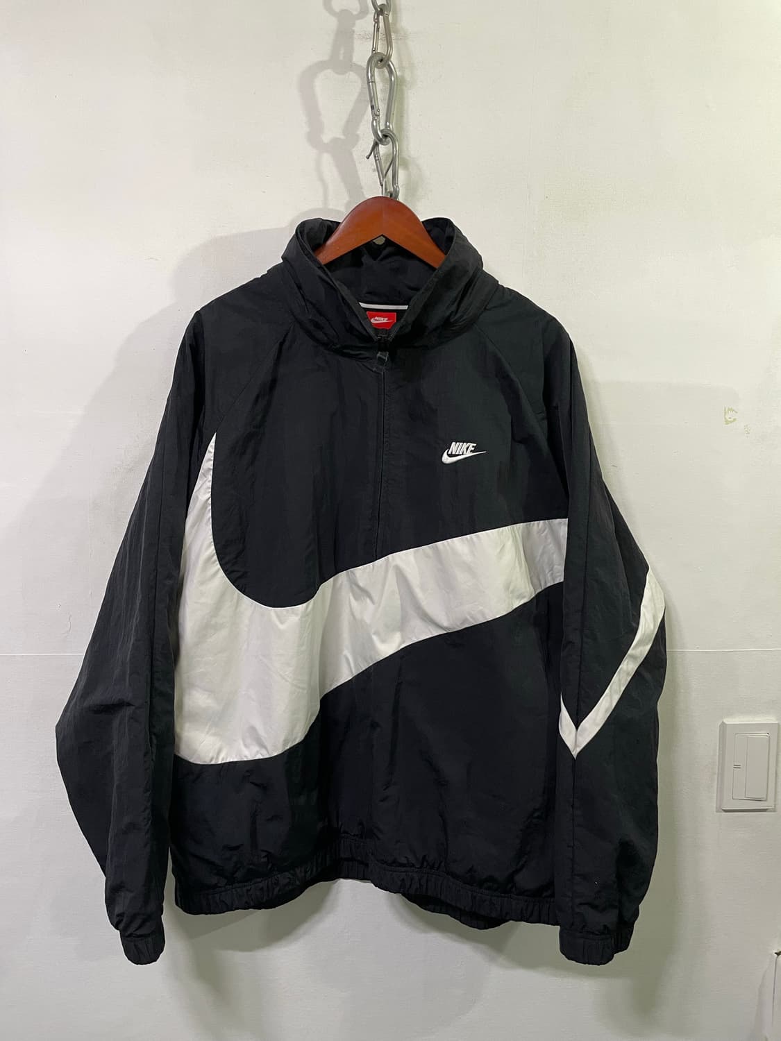 나이키 아노락 반집업 나이키 우븐 나일론 바람막이 110-120 상품이미지1