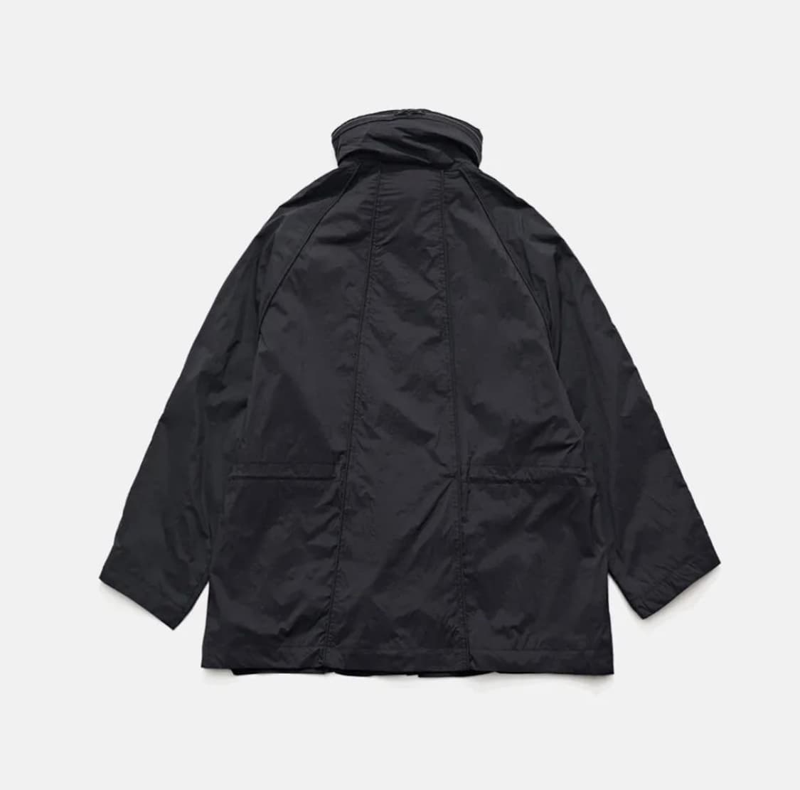 (M)언어펙티드 나일론 파라슈트 코트 블랙 상품이미지6