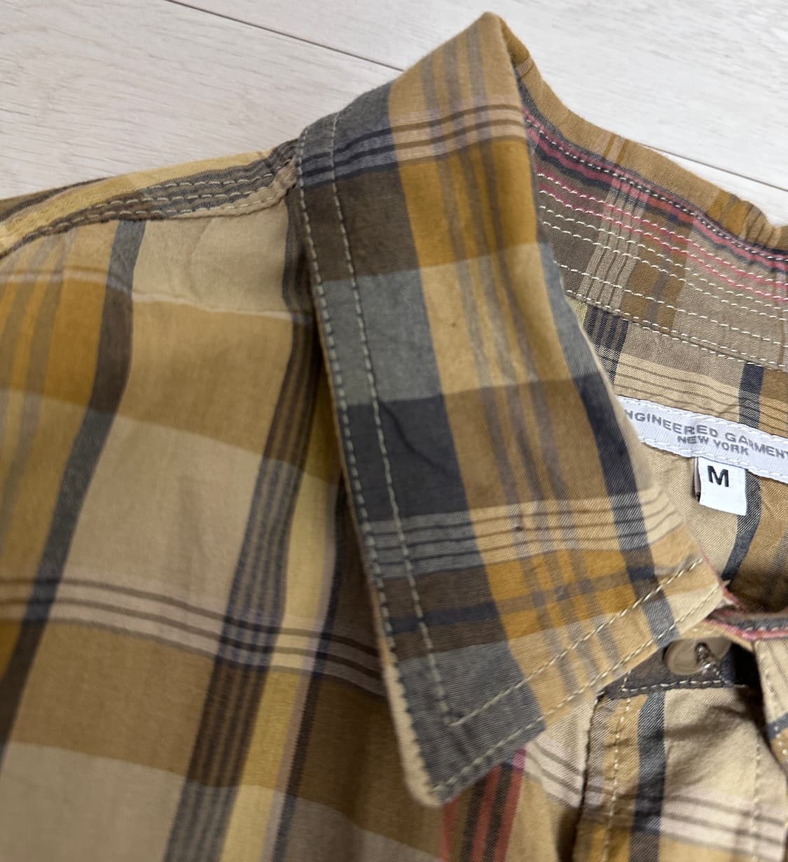 택포)25ss 엔지니어드가먼츠 마드라스 워크셔츠 m 판매 상품이미지2
