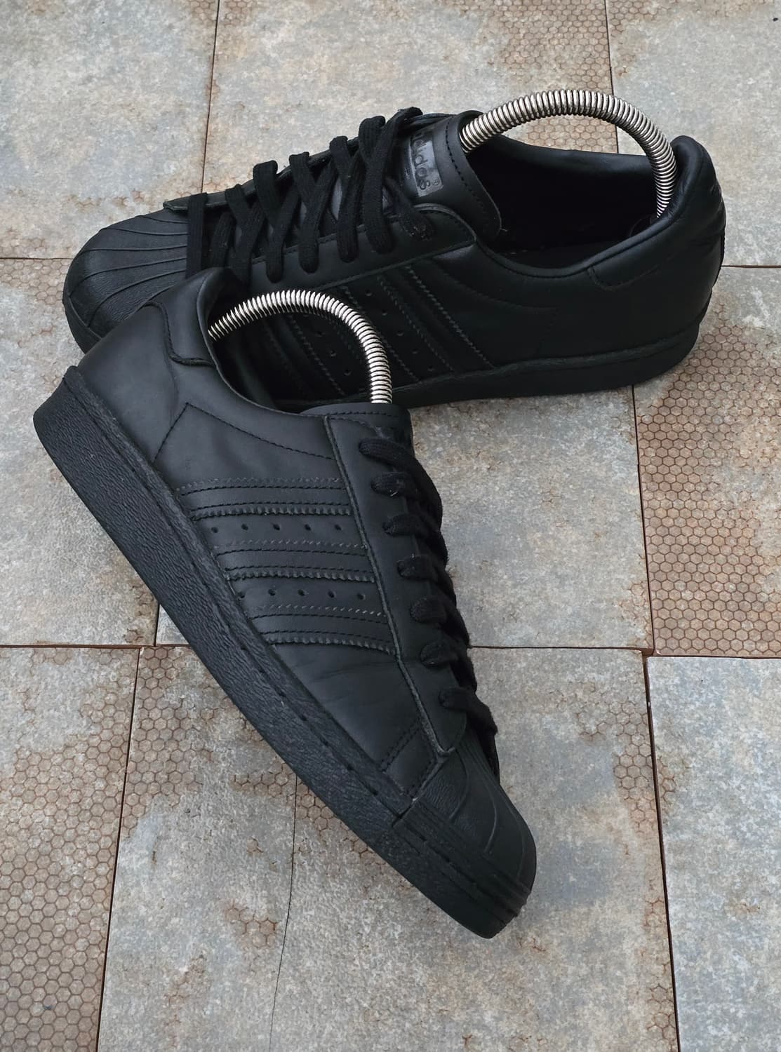 (260)아디다스 슈퍼스타 80s 트리플 블랙 상품이미지6