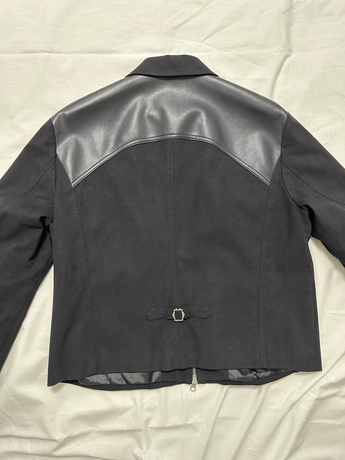 [unisex1] 문선 웨스턴 스웨이드 자켓 블랙 상품이미지6