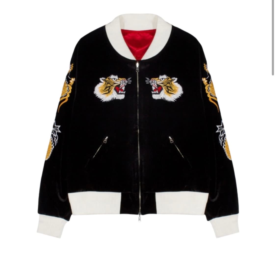 다크룸 스튜디오 x 찬스 클로딩 수베니어 자켓 블랙 화이트 상품이미지1