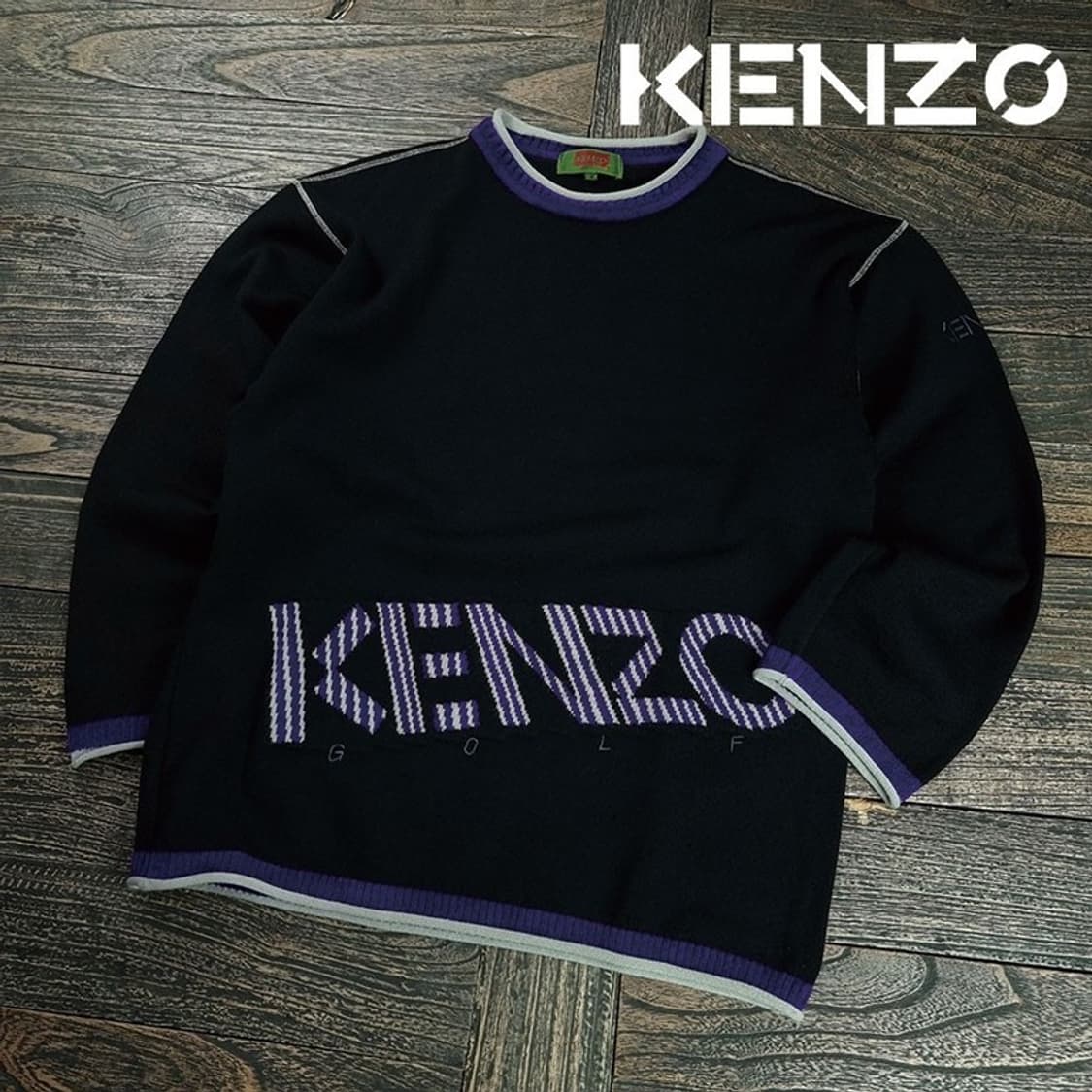 [겐조] 재팬 빅로고 쟈카드 오버핏 니트 P01560 상품이미지1