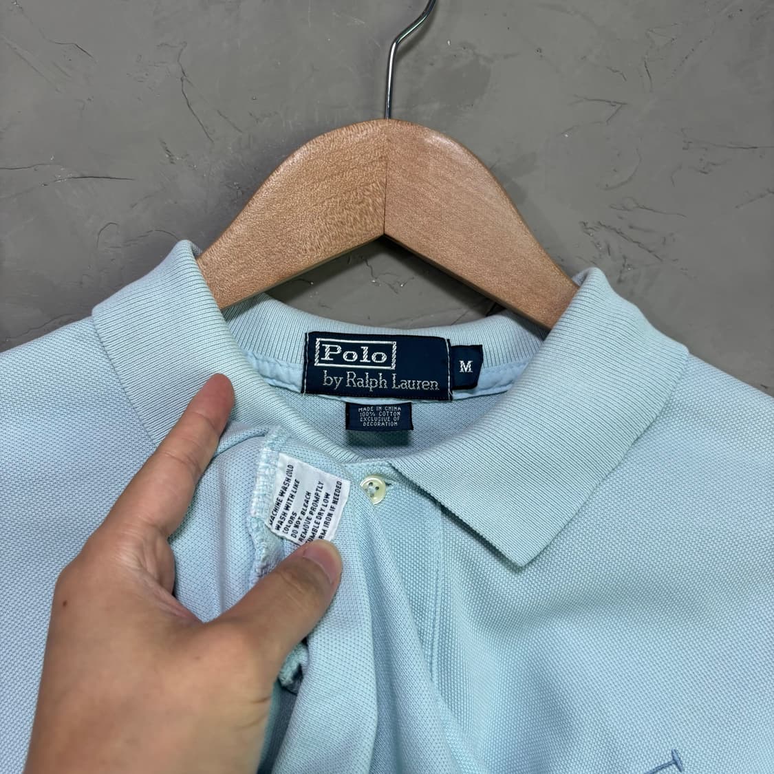 폴로 랄프로렌 빅포니 카라티 반팔 스카이블루 상품이미지3
