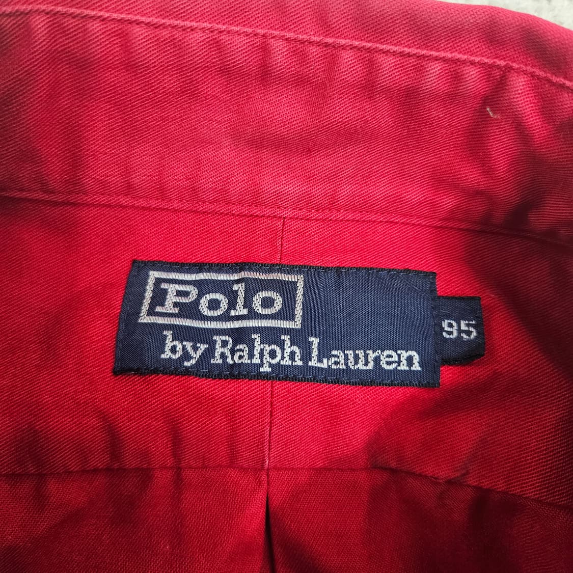 폴로 랄프 로렌 솔리드 셔츠 95 레드 상품이미지4