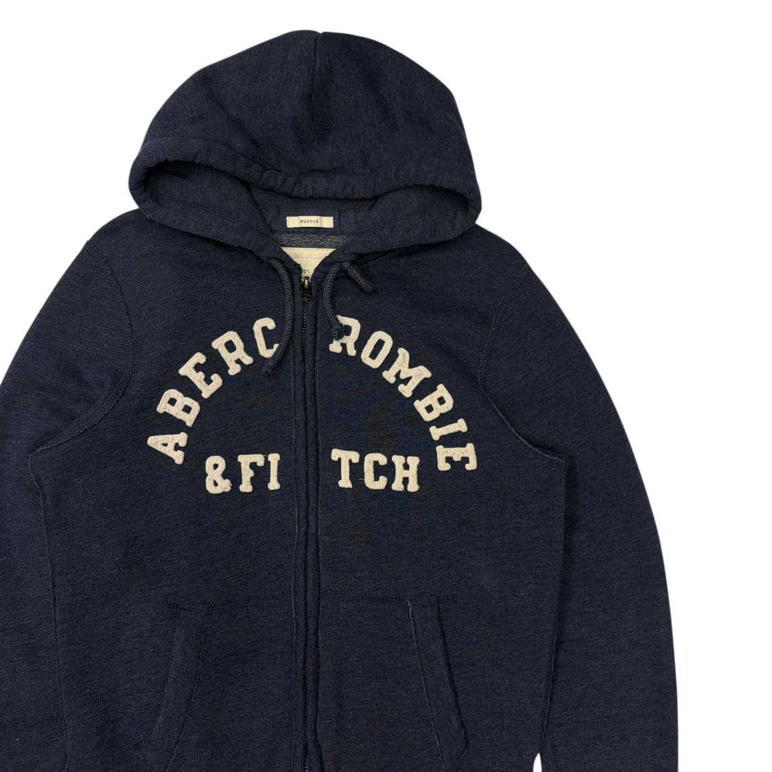아베크롬비 y2k 네이비 차콜 후드집업 S 상품이미지2