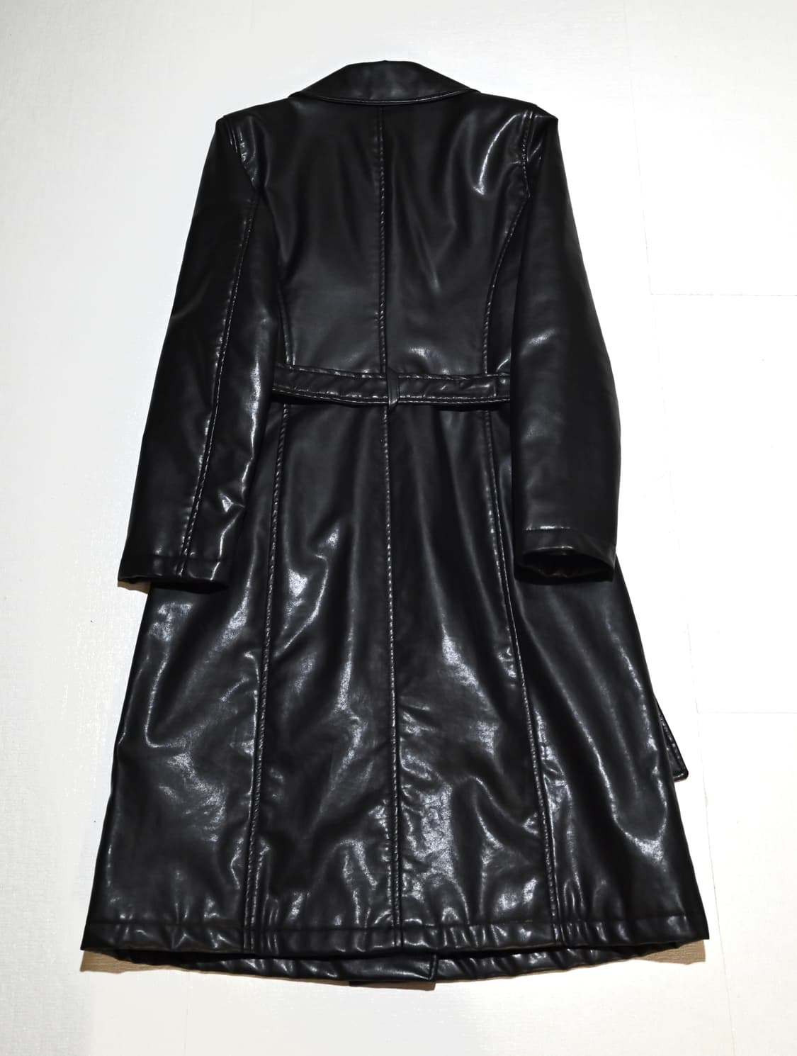 Armni jenas 90s vegan leather coat  상품이미지6