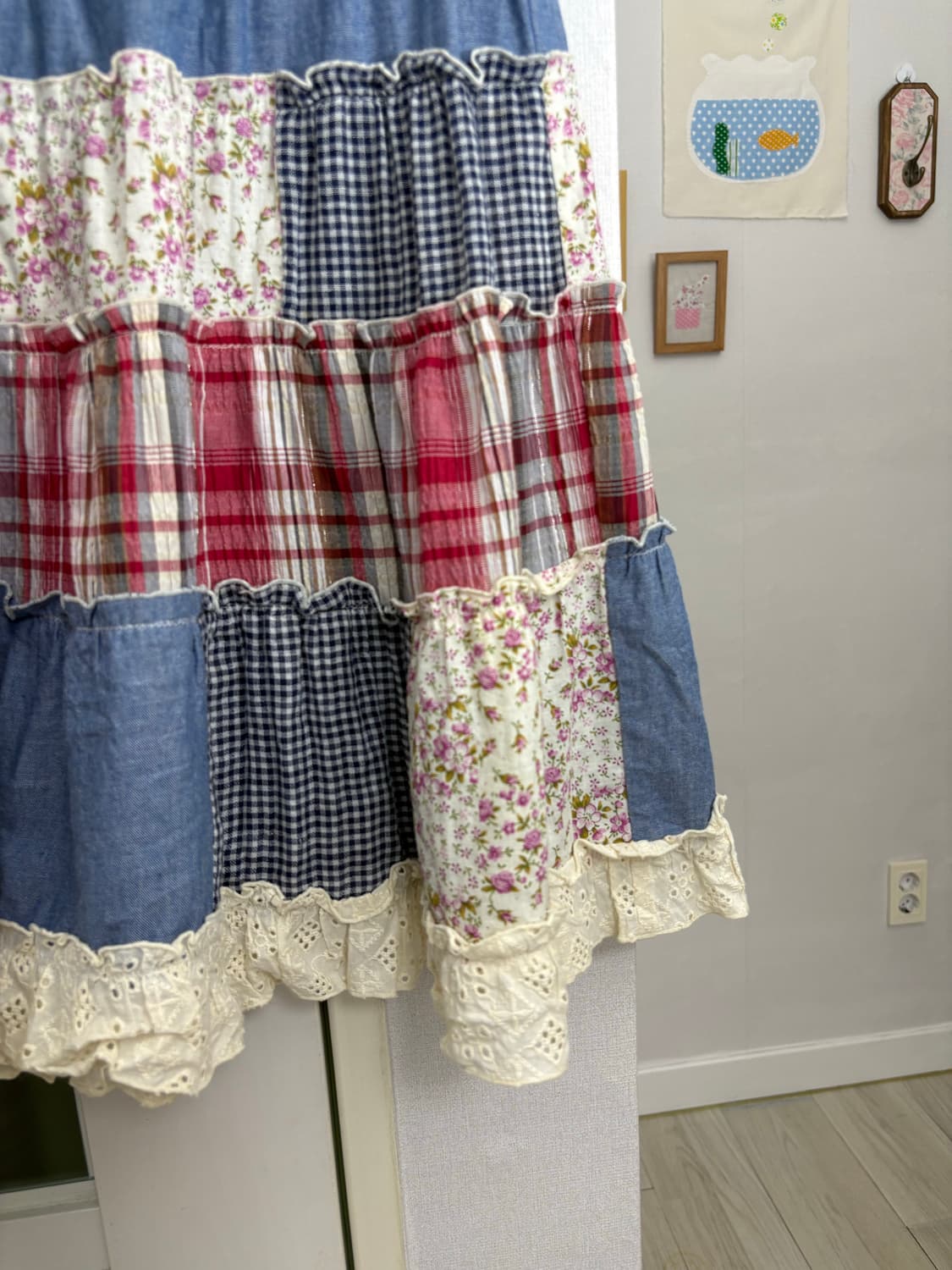 데님 패치 스커트 상품이미지6