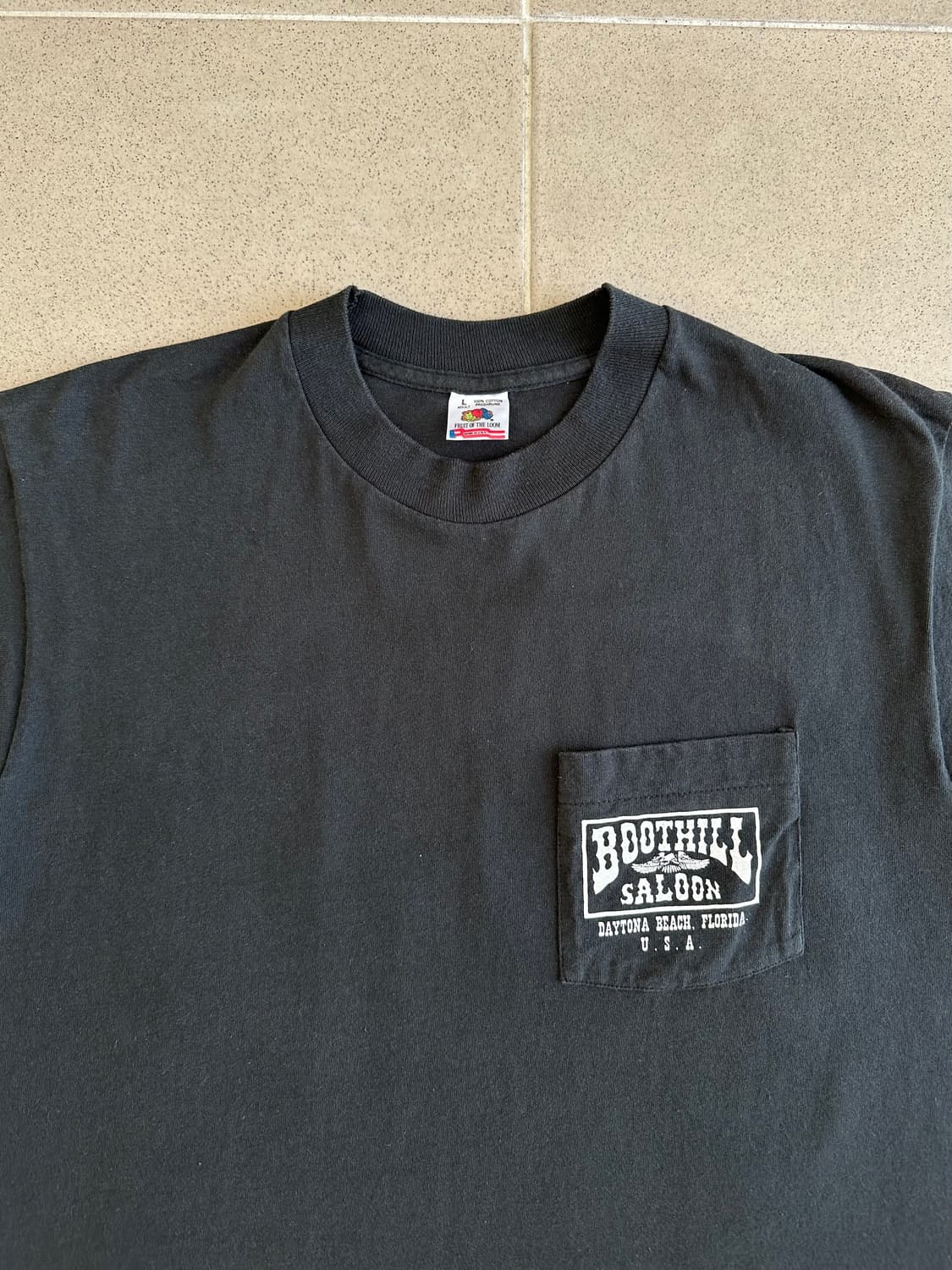 90s 빈티지 바이커 티셔츠 XL Boothill Saloon 상품이미지6