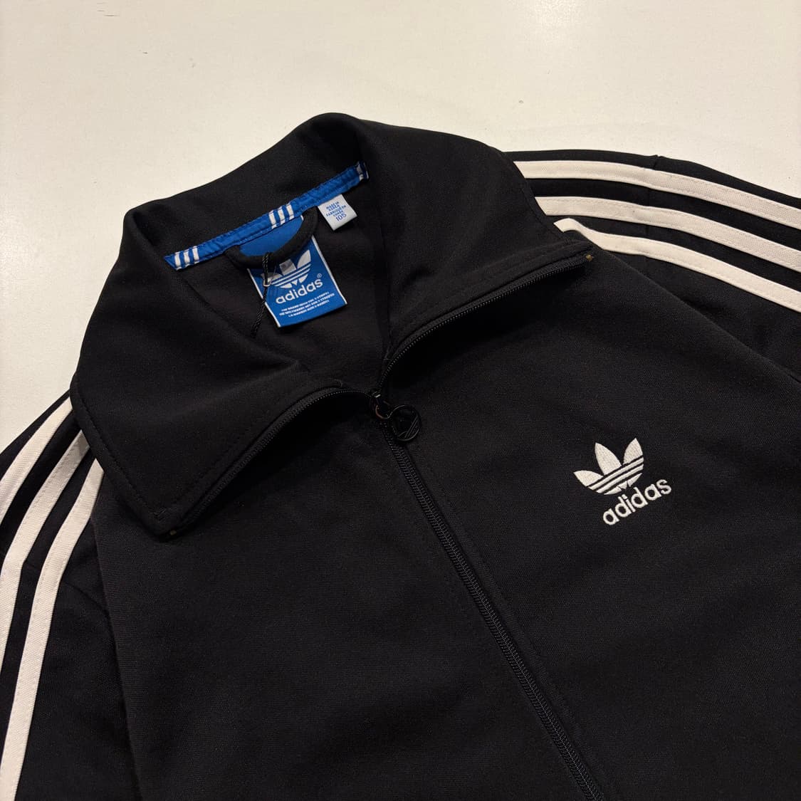 [105] 14s 아디다스 유로파 삼선 트랙탑 블랙 져지 C224 상품이미지3
