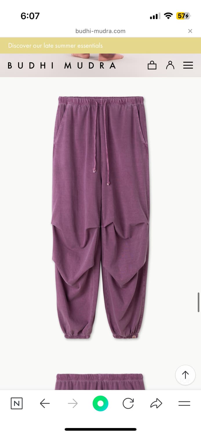 부디무드라 Double tuck pants Berry Conserve M 상품이미지6