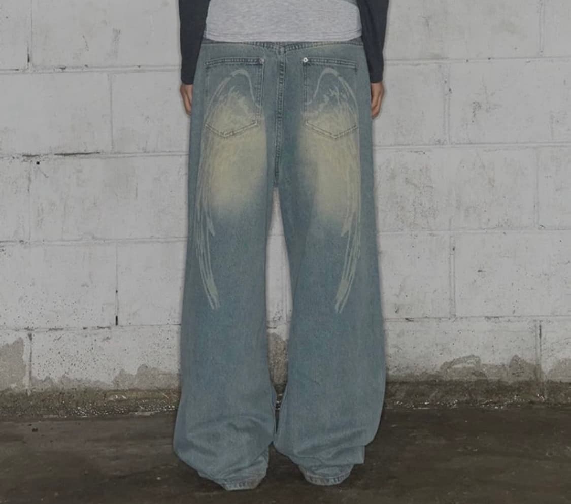 팬시클럽 엔젤 빈티지 워싱 핀턱 팬츠 (사이즈 1) 상품이미지1