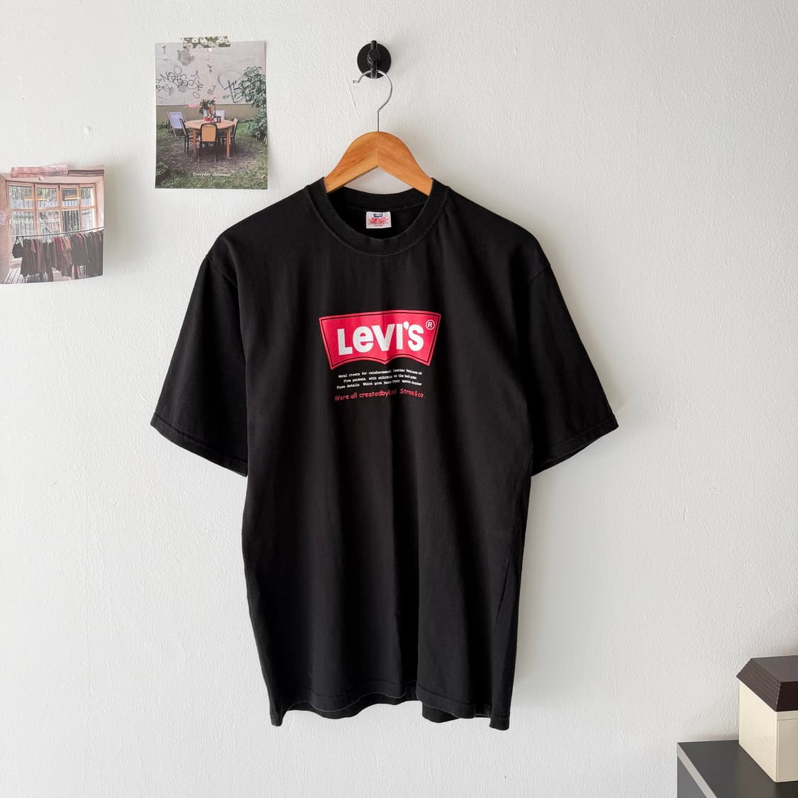 [M] 90s 리바이스 로고 티셔츠 상품이미지1