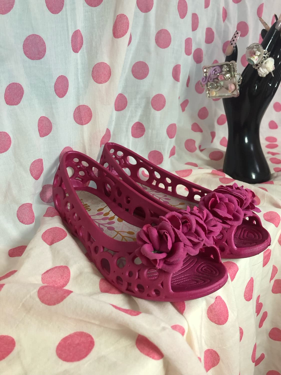 pink jelly shoes 상품이미지2