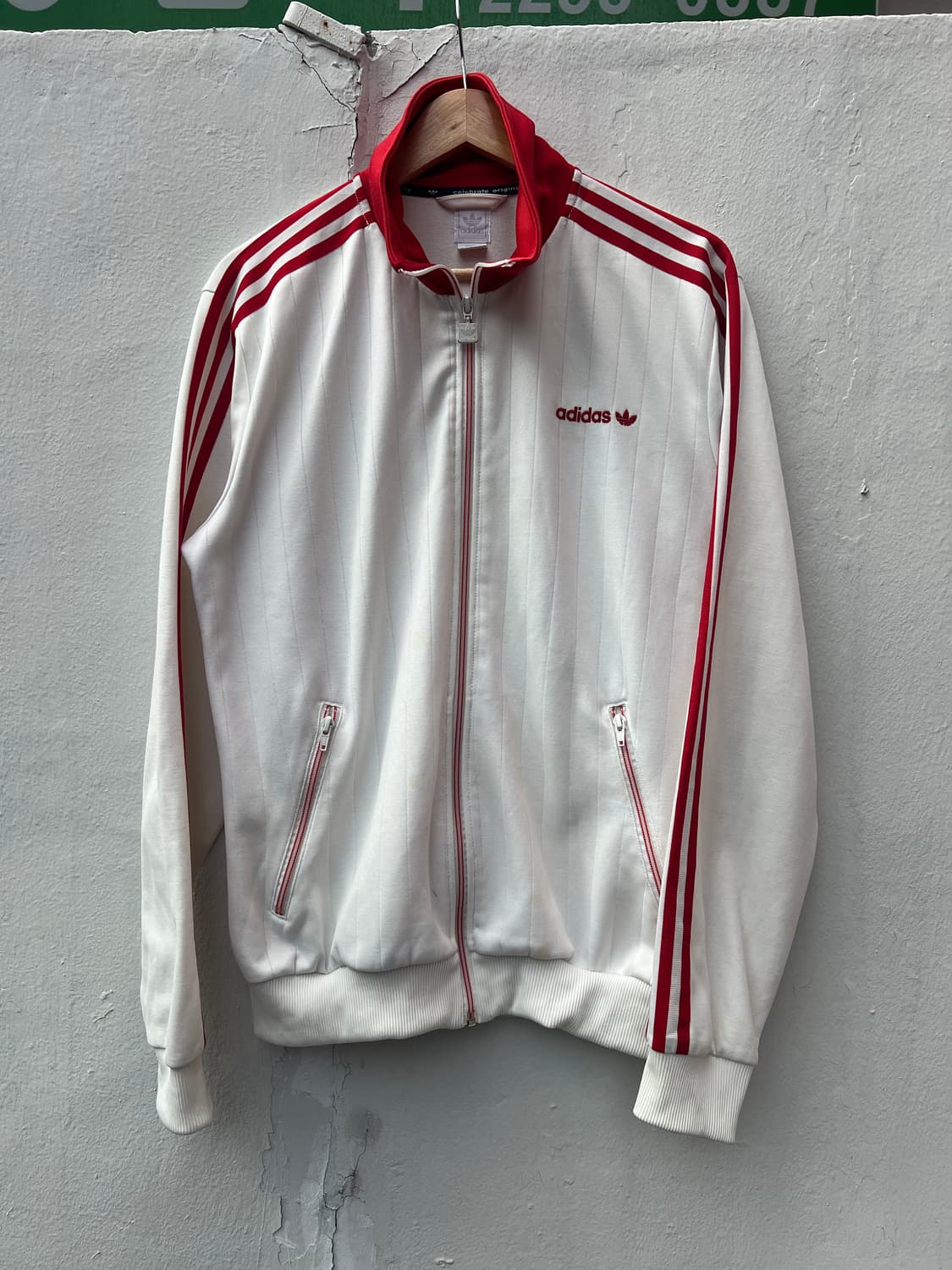 Adidas 아디다스 흰빨 베켄바우어 트랙탑 져지 상품이미지1