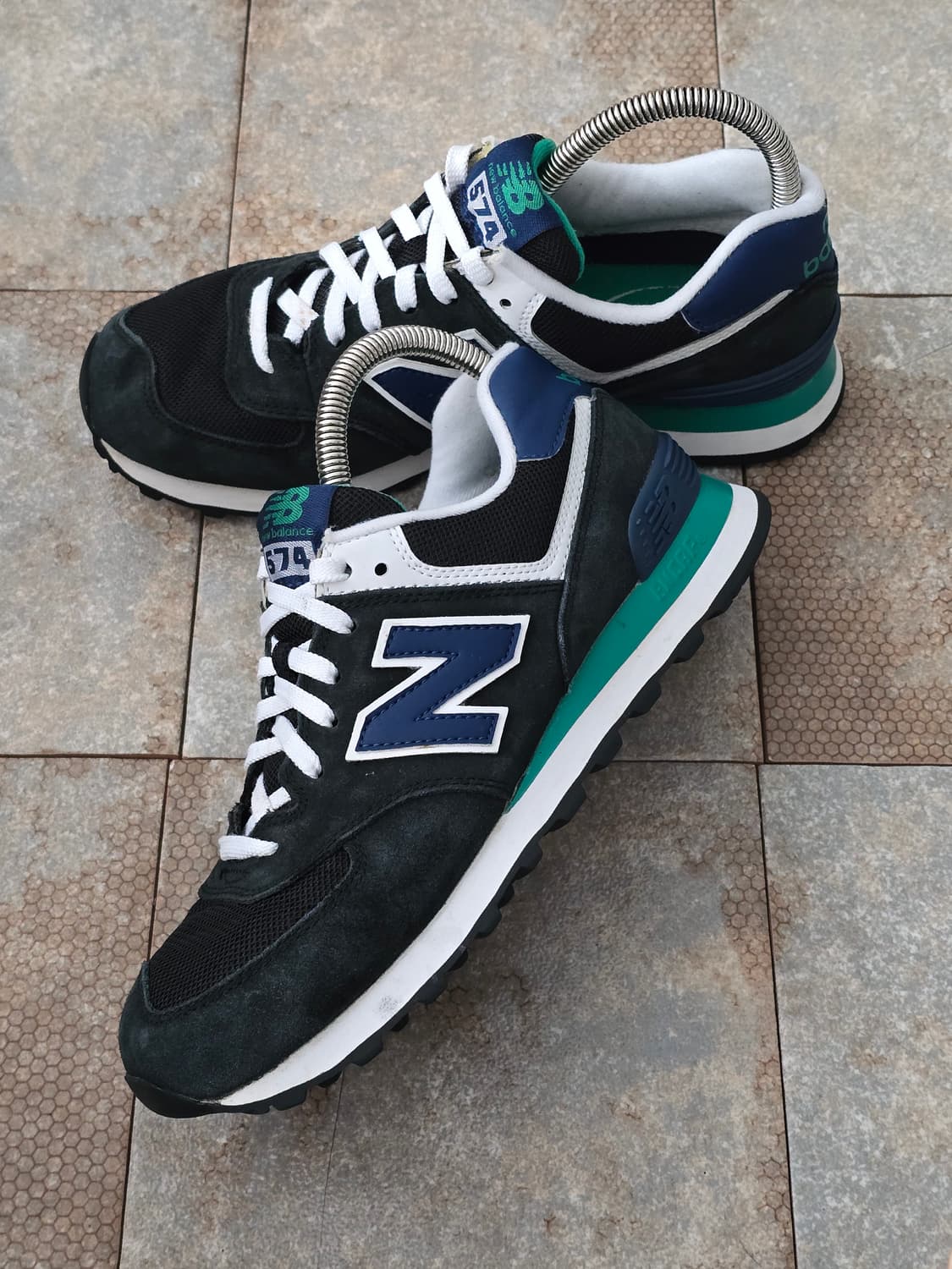 (255)뉴발란스 574 네이비 그린 상품이미지3