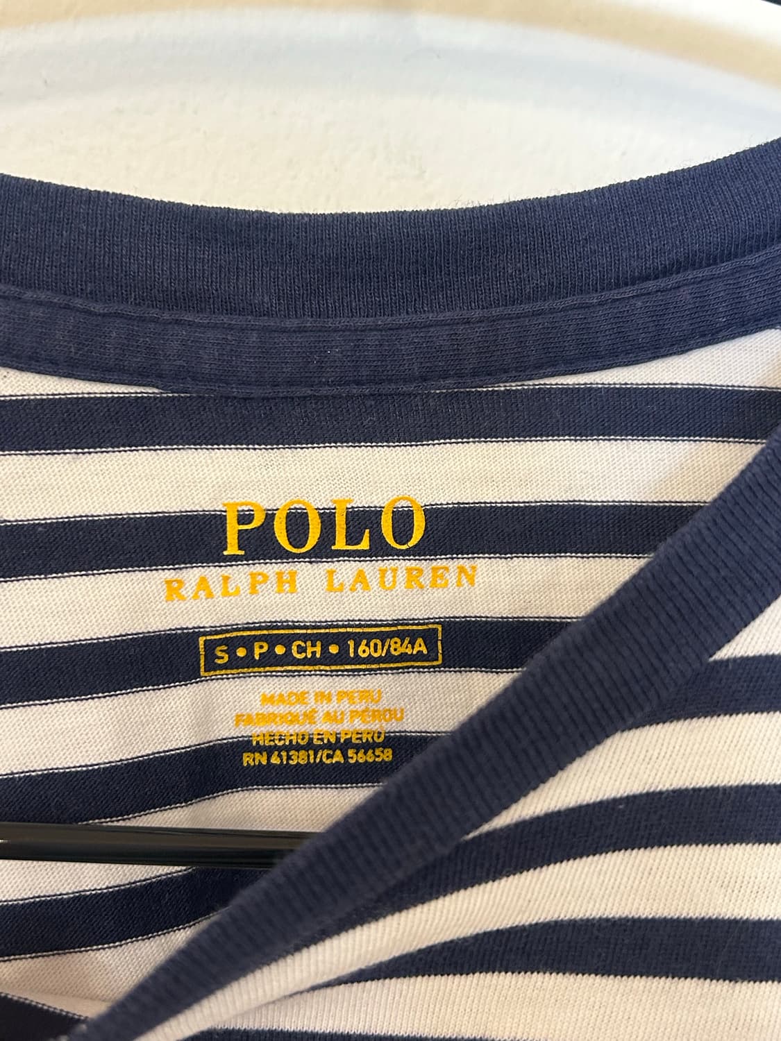 폴로 랄프로렌 스트라이프 반팔 티셔츠 s 상품이미지2