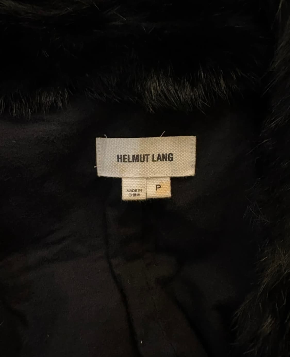 헬무트랭 래빗 퍼 레더 코트 P 상품이미지7