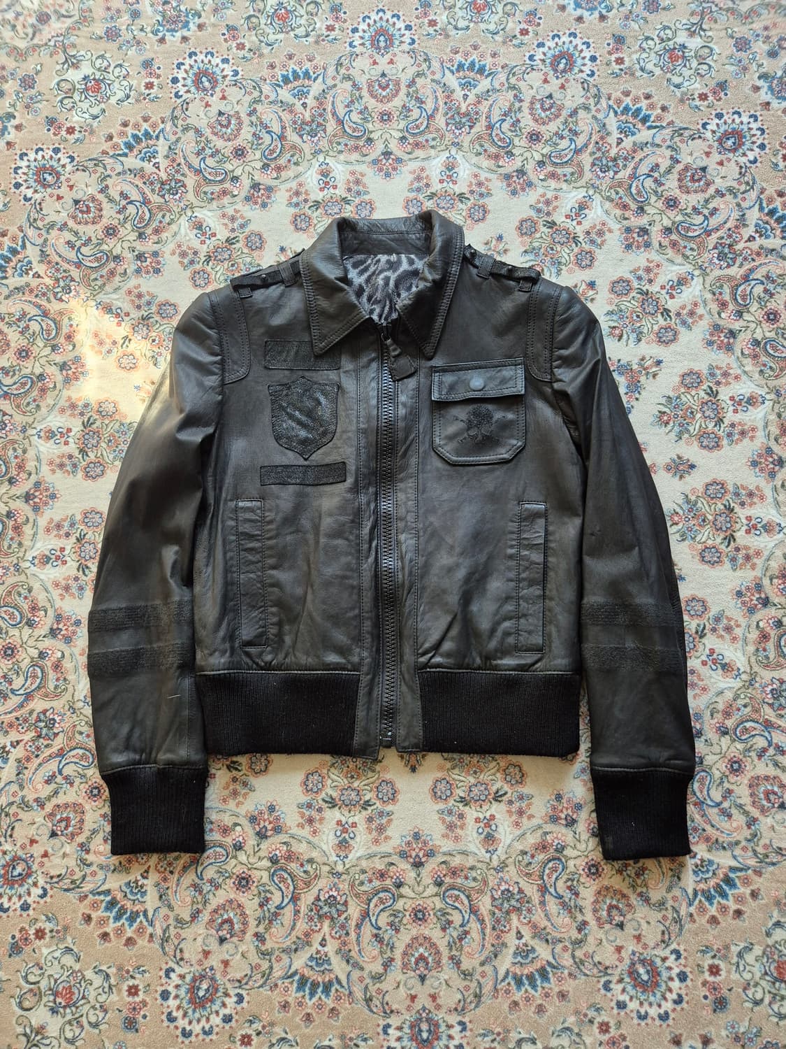 00's 로엔 디어 스킨 레더 블루종 상품이미지1