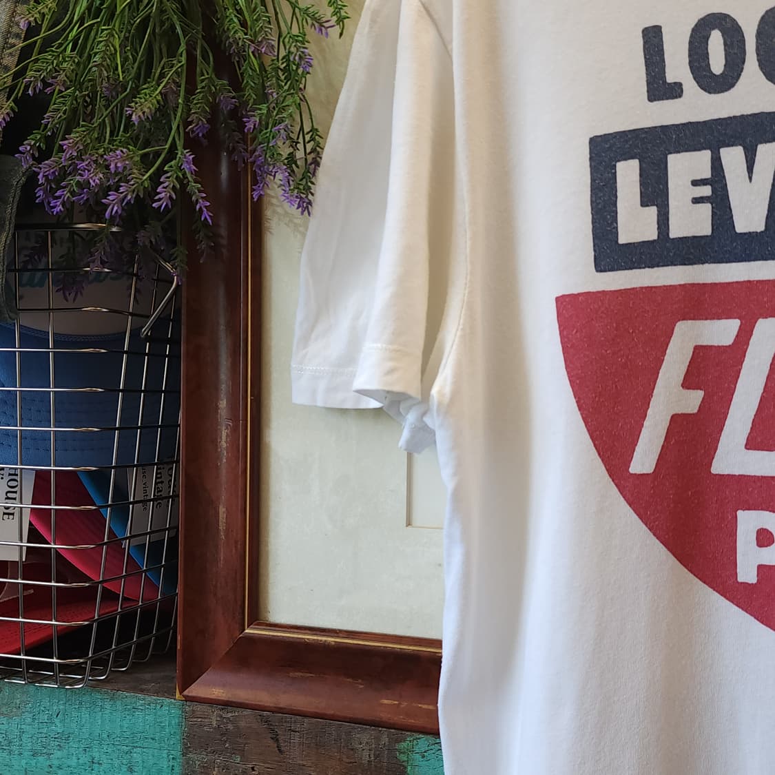 00s 리바이스 빈티지 티셔츠 프린팅 티셔츠 화이트 빅로고 m 상품이미지6