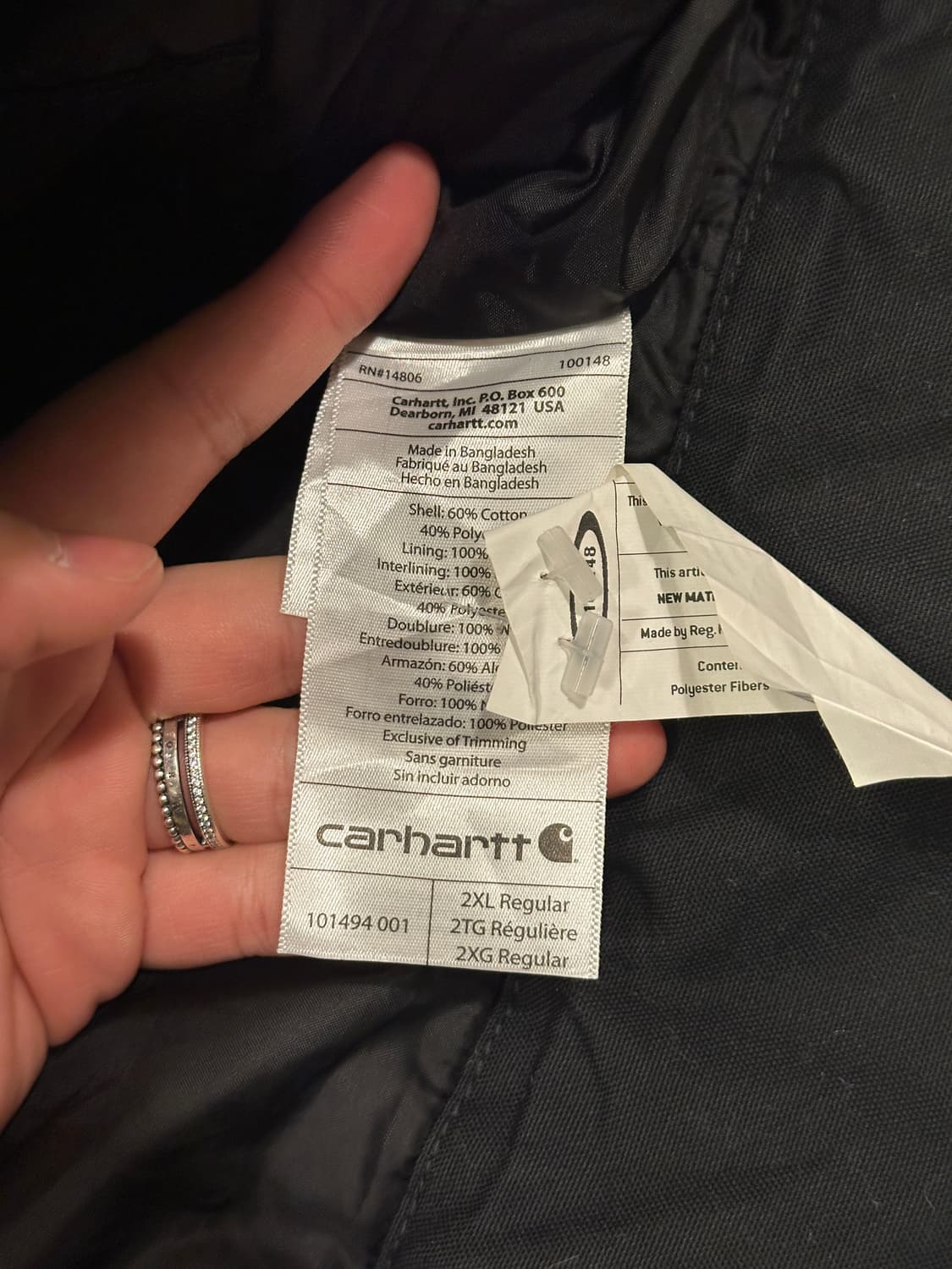 칼하트 퀵덕 워크베스트 조끼 XXL 상품이미지6