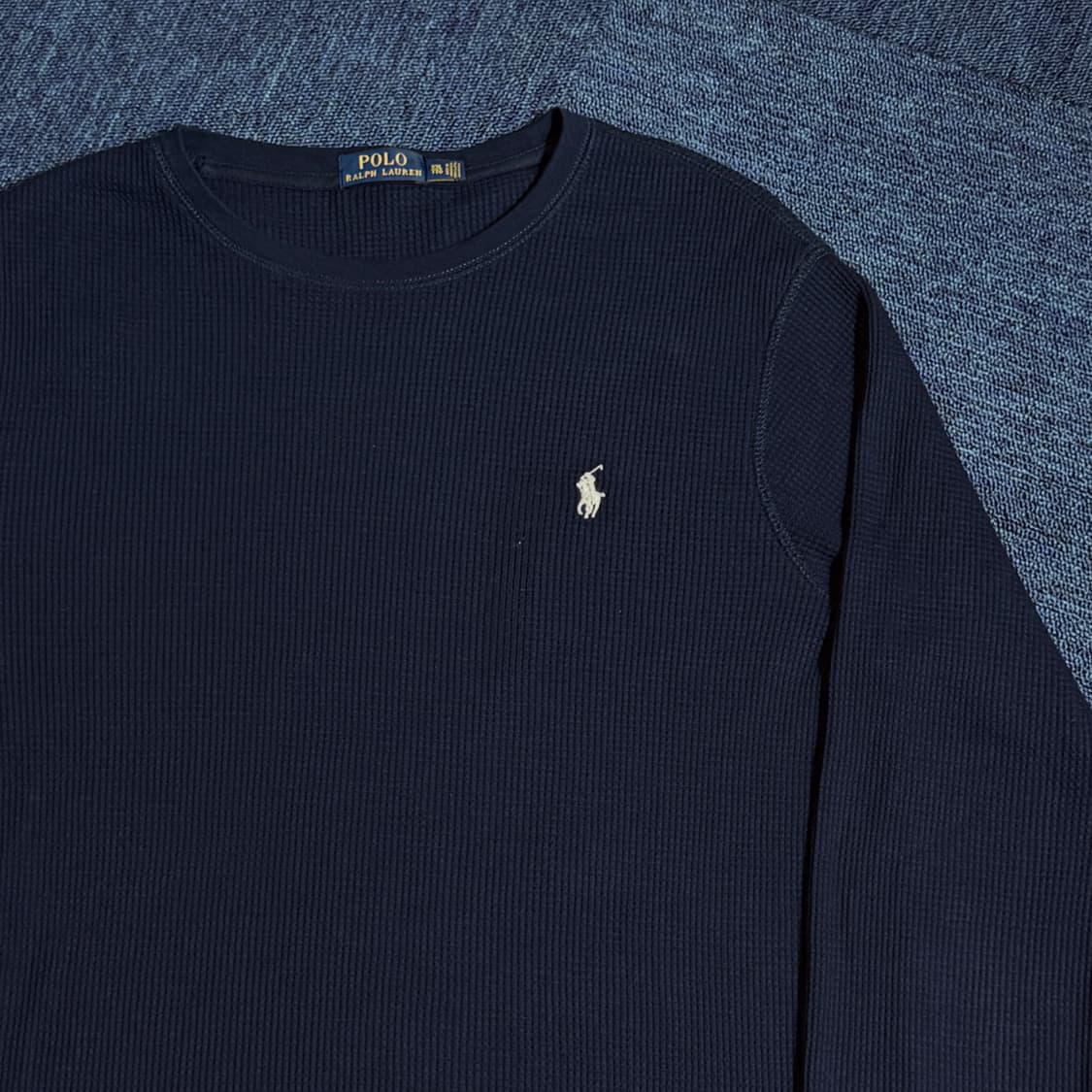 폴로 랄프로렌 네이비 와플 롱슬리브 상품이미지2