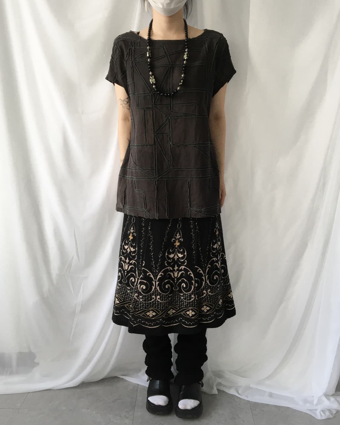 Plantation pattern top 상품이미지1