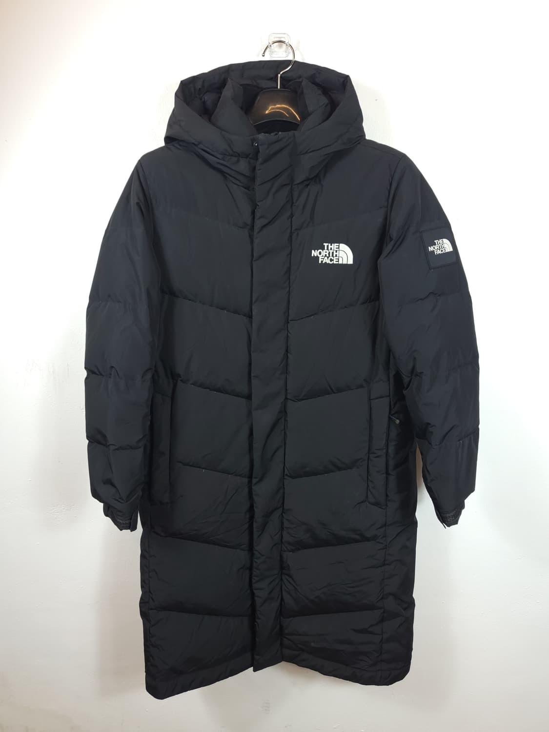 노스페이스 구스다운 롱패딩 블랙 85 XS 새제품급 상품이미지1