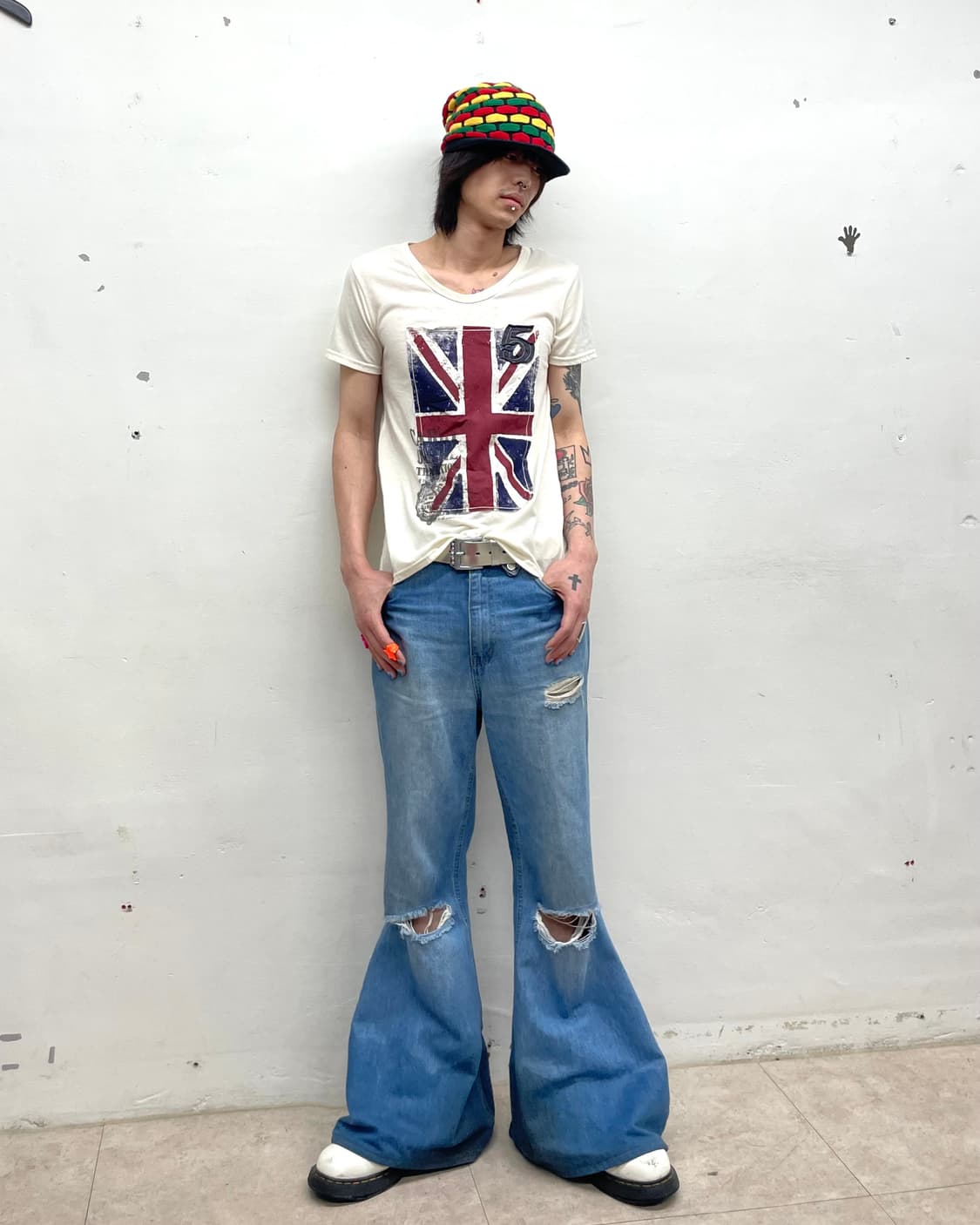 5 American Flag Washing Vintage T-Shirt 상품이미지7