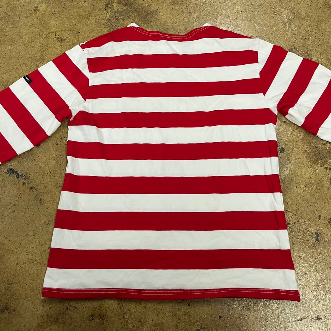 [정품/M] 세인트제임스 빨강 흰색 스트라이프 긴팔 티셔츠 b10 상품이미지4