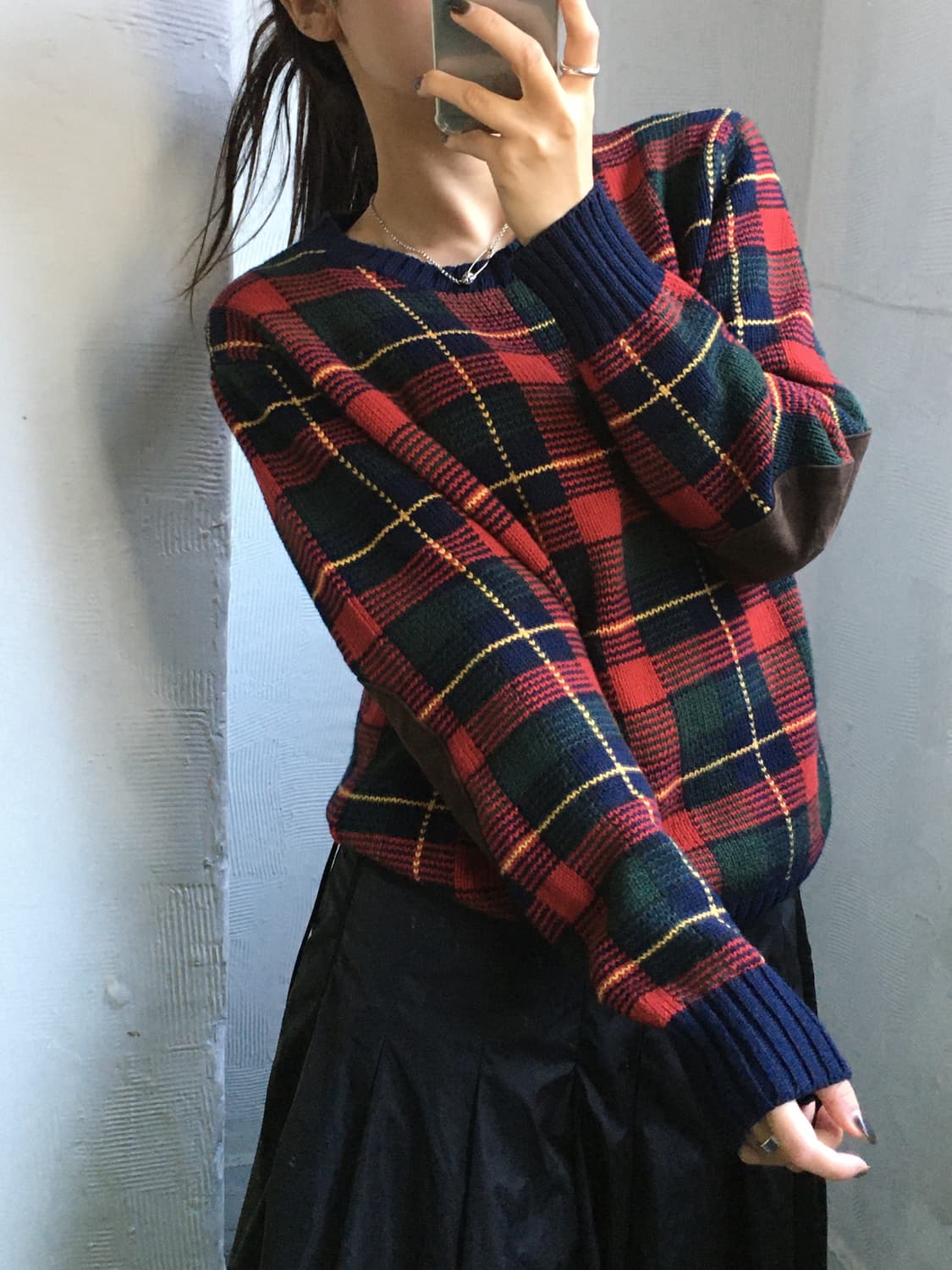 Polo 폴로 랄프로렌 블랙와치패턴 캐시미어혼용 라운드넥 니트 상품이미지2