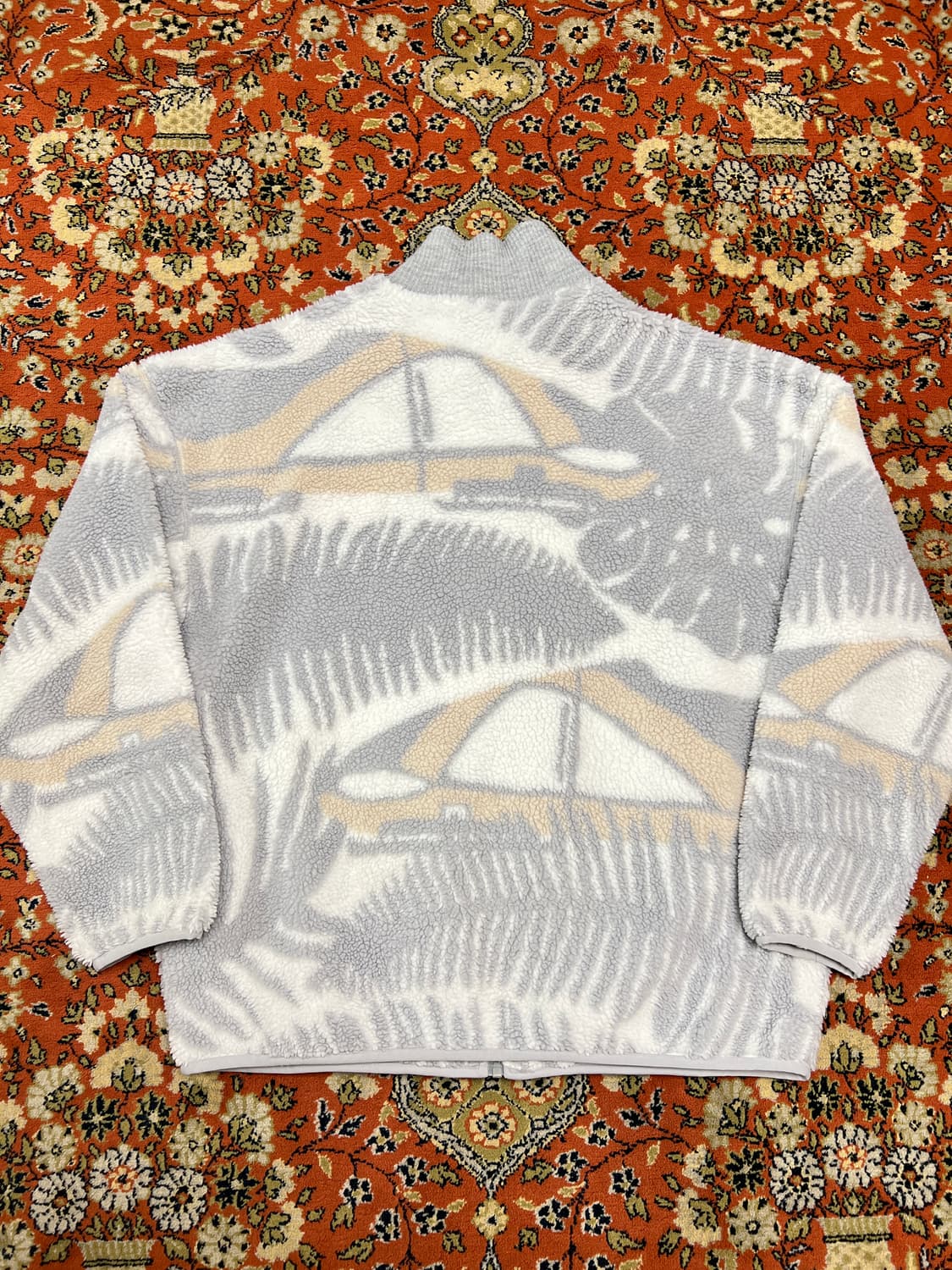 골스튜디오 WHO KNOWS 올오버 패턴 플리스 자켓 라이트 그레이 L 상품이미지2