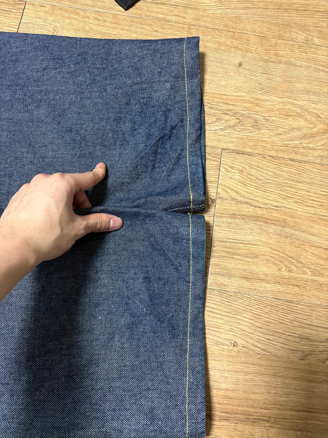 칼하트 og 더블니 팬츠 블루 리지드 L 상품이미지6