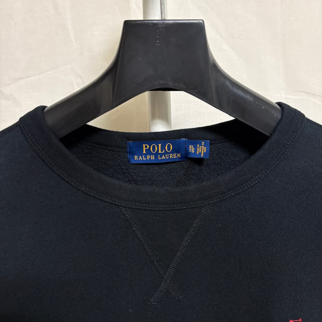 폴로 랄프로렌 기모 스웻셔츠 맨투맨 / 블랙, XL 상품이미지4