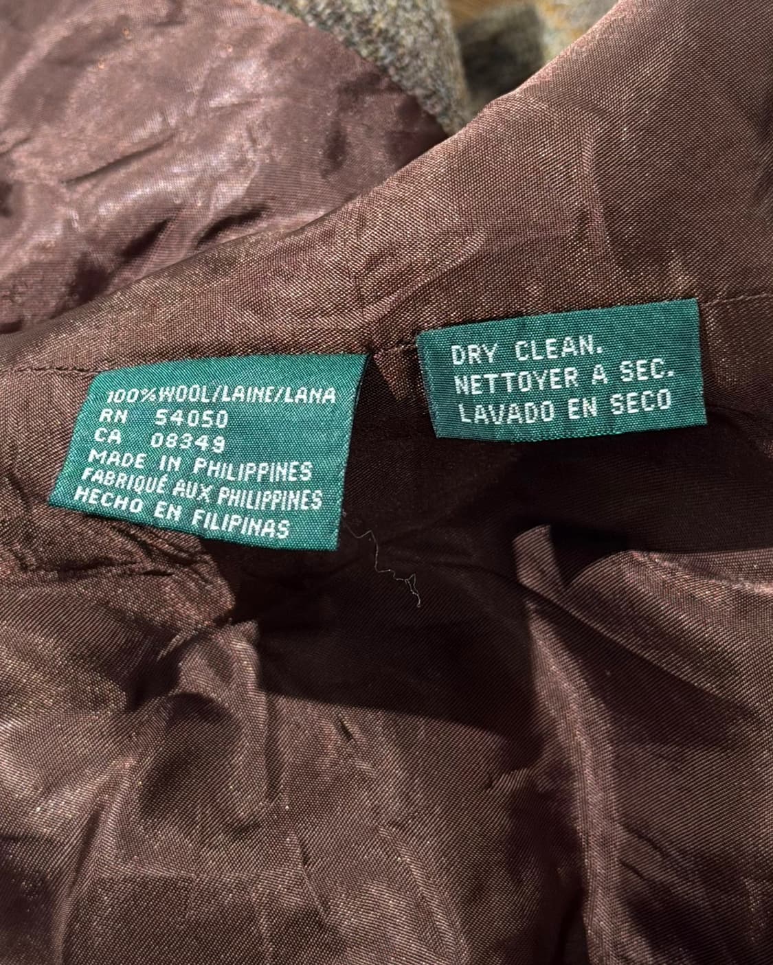 로렌 랄프로렌 브라운 체크 울 싱글 자켓 상품이미지8