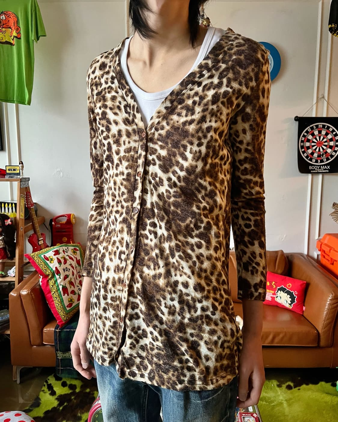 ANAP Japan Leopard Knit Cardigan  상품이미지2
