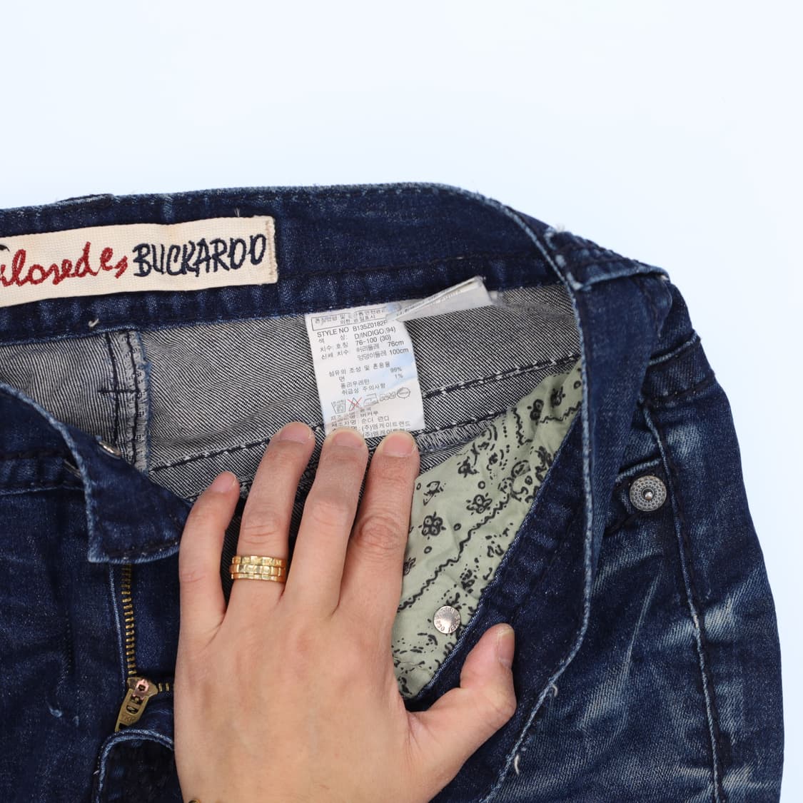 76-100 버커루 빈티지 데님팬츠 0316H1 상품이미지5