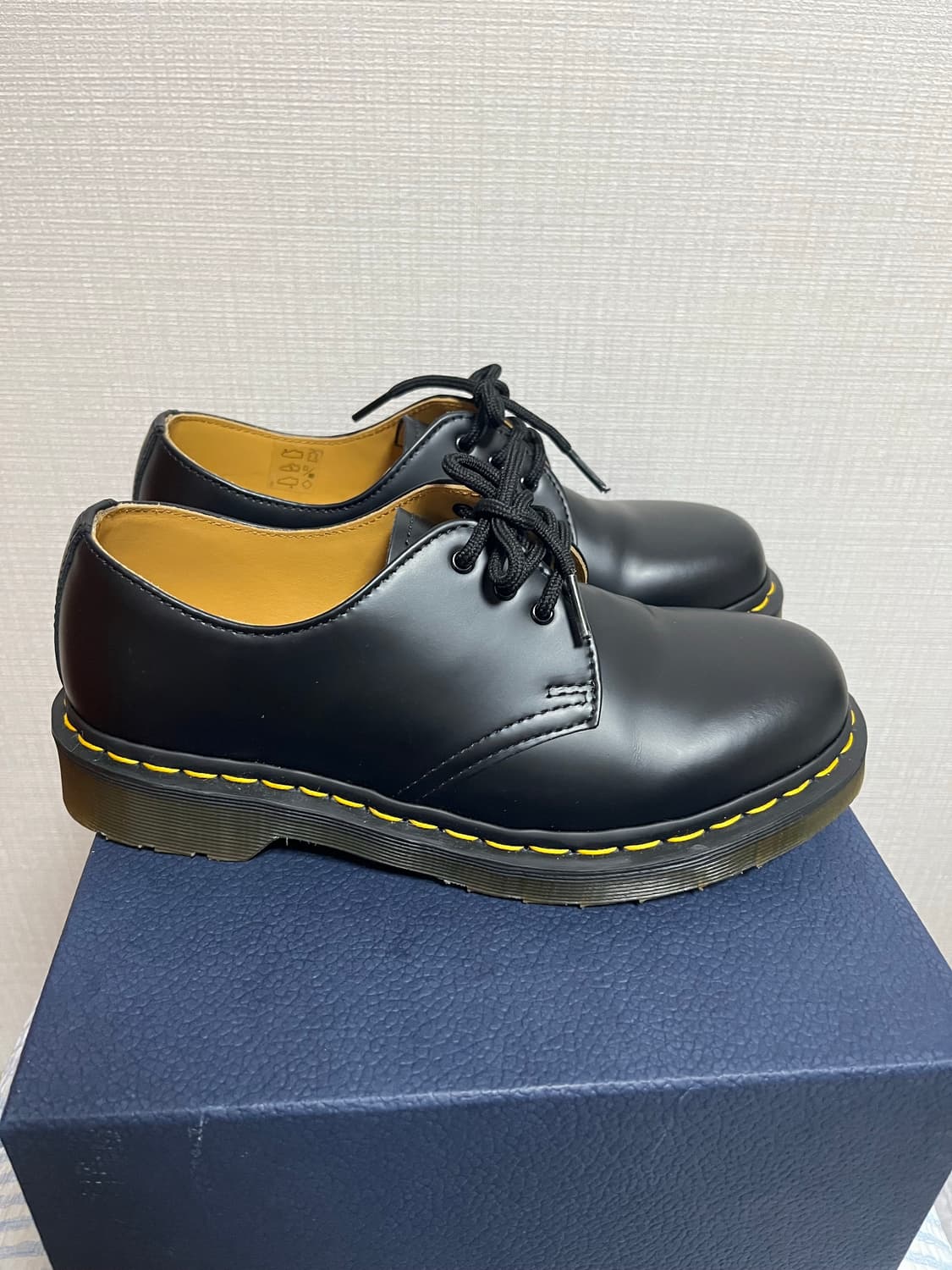 닥터마틴1461 3홀 스무스 38(240)사이즈 블랙 상품이미지5