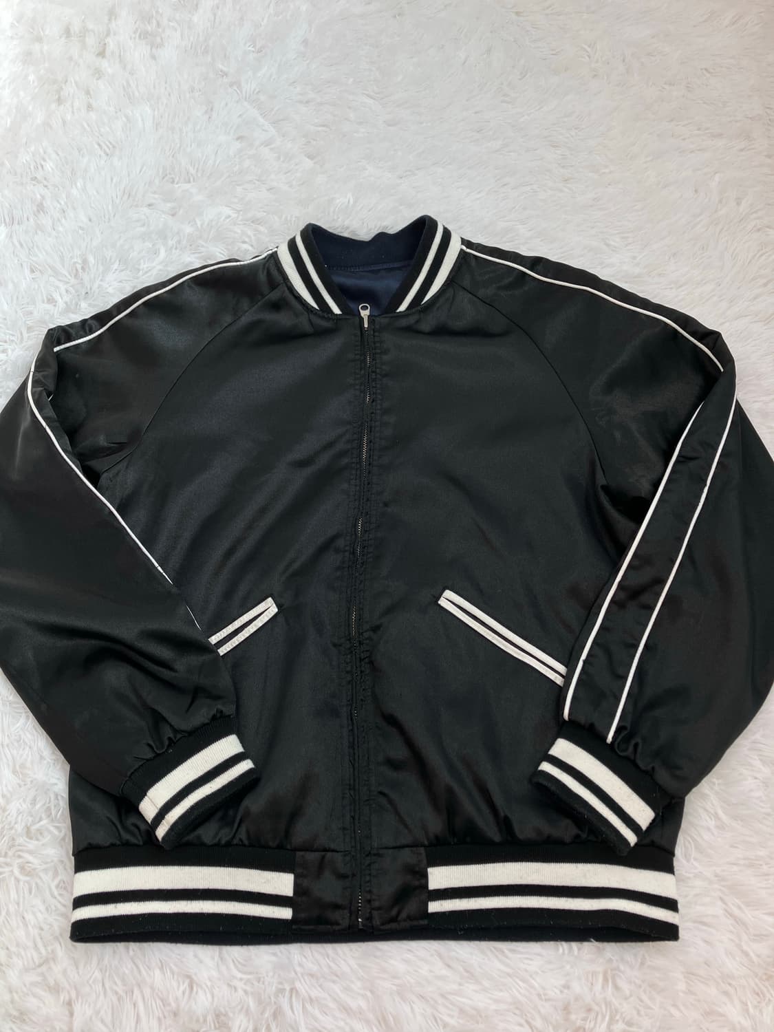 빈티지 양면 네이비 블랙 스카쟌 y2k 스트릿 갸루 펑키 일본빈티지710 상품이미지2